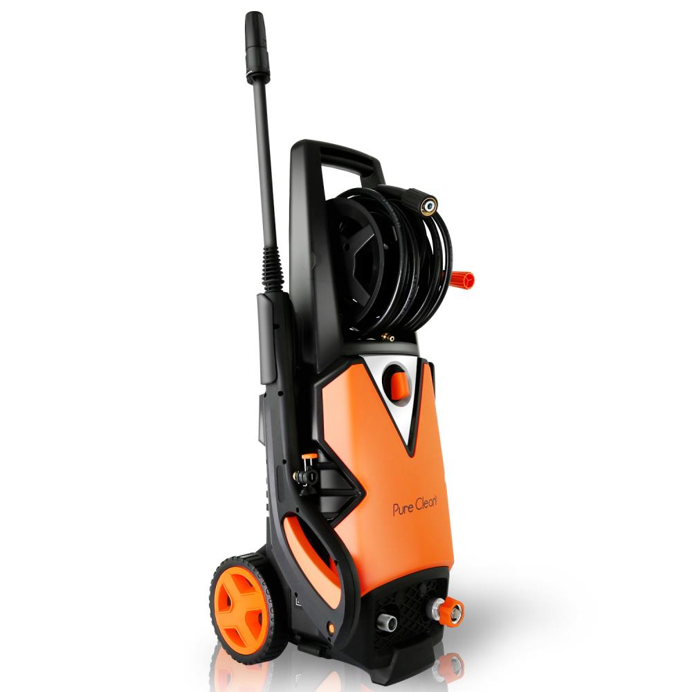 Pure Clean Hose & Reel Pressure Washer - High Pressure Power Washer for Home, Driveway, Deck & Patio Cleaning