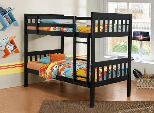 Solid Wood Bunk Bed with Split Design - Twin/Twin XL Size for Kids & Teens - Perfect for Shared Bedrooms, Dorms, and Small Spaces
