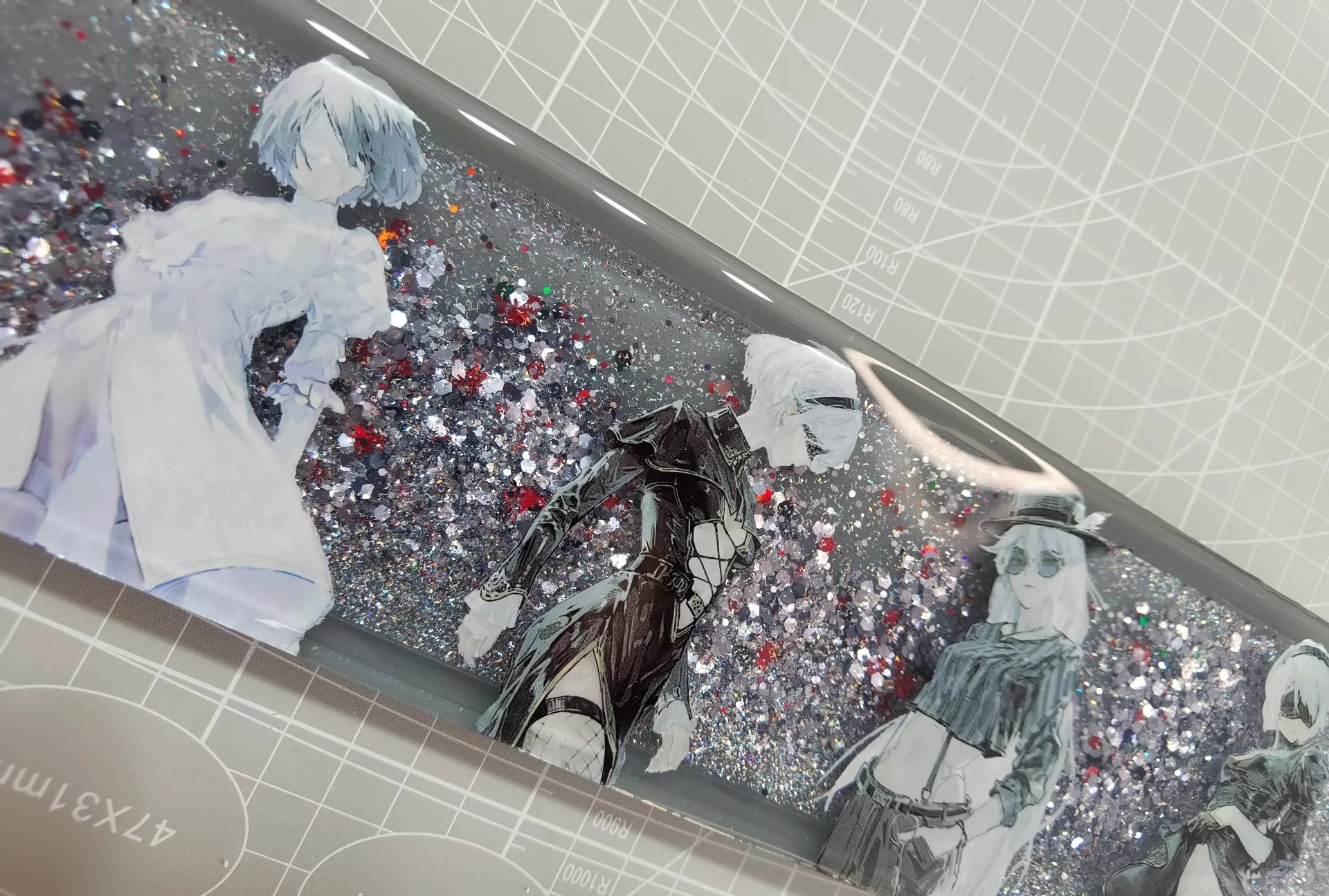 Nier:Automata Themed Handmade Custom Resin Keyboard Wrist Rest - Ergonomic Gaming & Office Accessory for Mechanical Keyboards (Perfect for PC Gamers & Typists)
