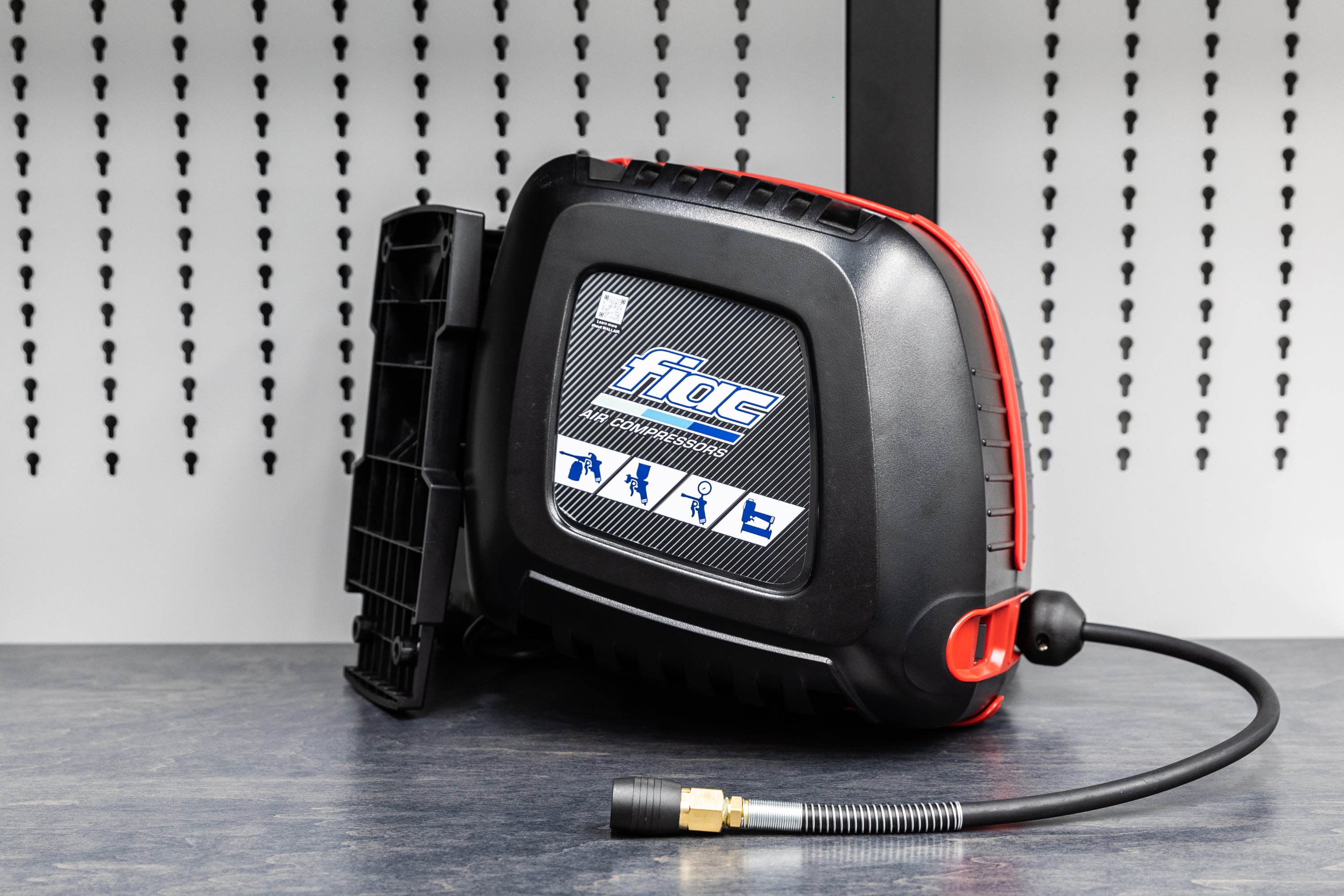 FIAC Wallair Wall Mounted Garage Air Compressor - Heavy Duty 60 Gallon Air Tank for Automotive, Woodworking & DIY Projects - Perfect for Home Garage, Workshop & Tire Inflation