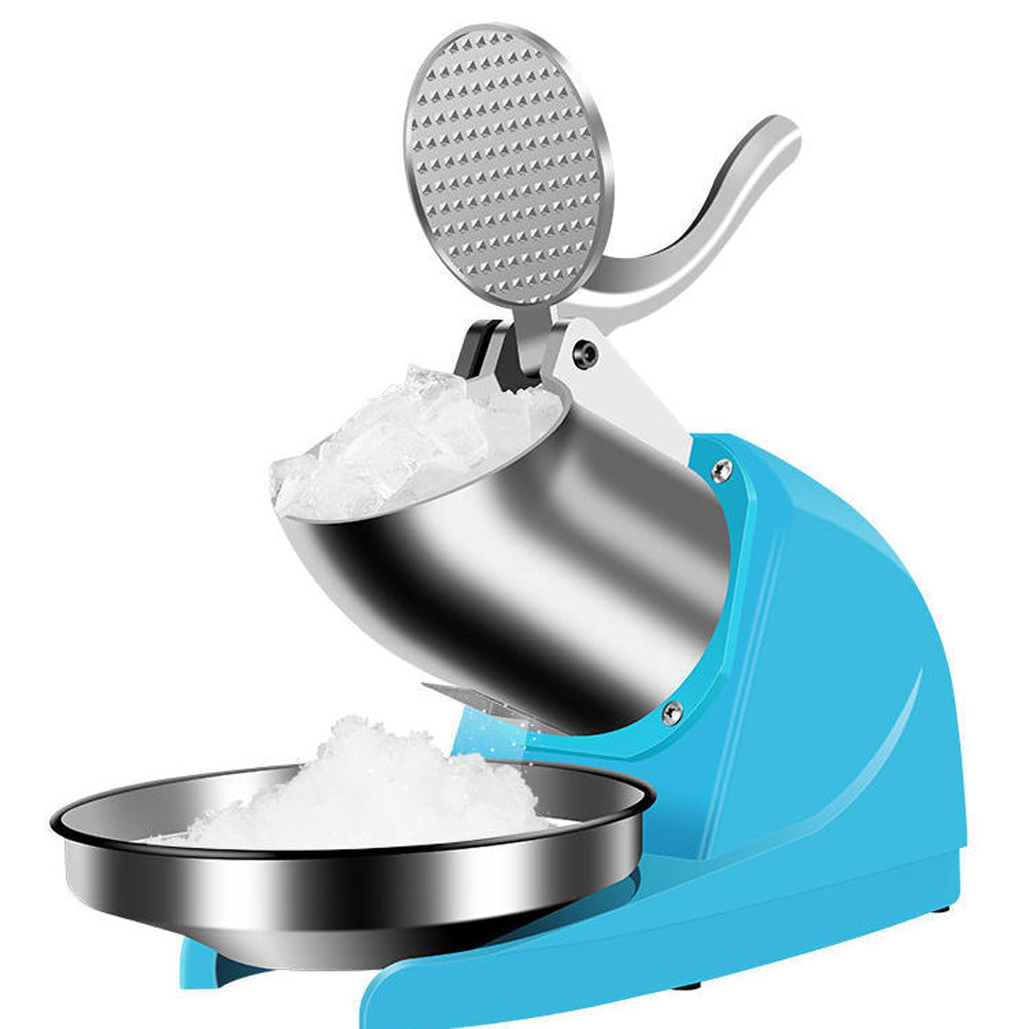 ENOVOMODEL 380W Electric Ice Crusher & Shaver Machine - 3 Blades, 220lbs/hr High Capacity for Shaved Ice & Snow Cones - Perfect for Home, Commercial Use, Parties & Cocktail Bars