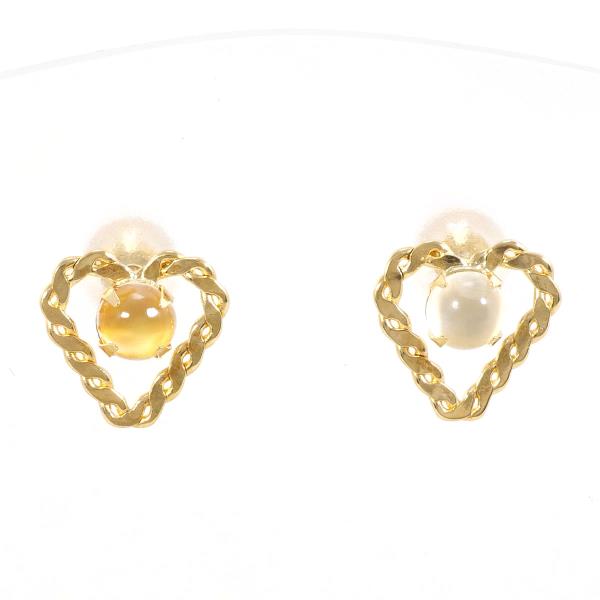 18K Yellow Gold Moonstone Earrings for Women – Dainty Stud Earrings, Hypoallergenic Jewelry Gift for Her – Perfect for Weddings, Date Nights & Special Occasions