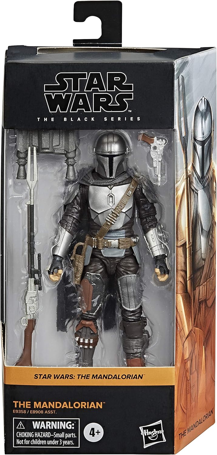 Star Wars The Black Series Mandalorian (Beskar Armor) 6-Inch Action Figure - Premium Collectible Toy for Fans & Display