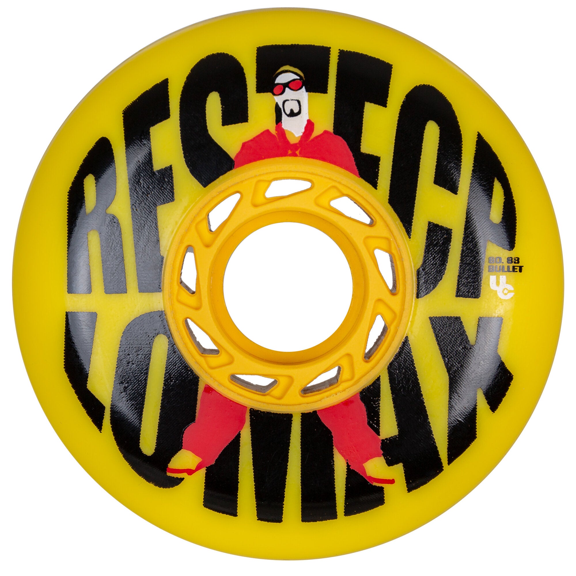 UC Movies Nick Lomax 80mm/88a Skateboard Wheels 4 Pack - Perfect for Street Skating and Smooth Rides