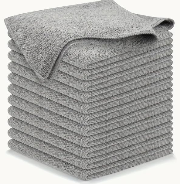 5-Pack Premium Microfiber Car Cleaning Towels - Ultra Soft, Lint-Free, Scratch-Free for Auto Detailing, Washing, Waxing & Polishing - Perfect for Cars, Trucks & Motorcycles