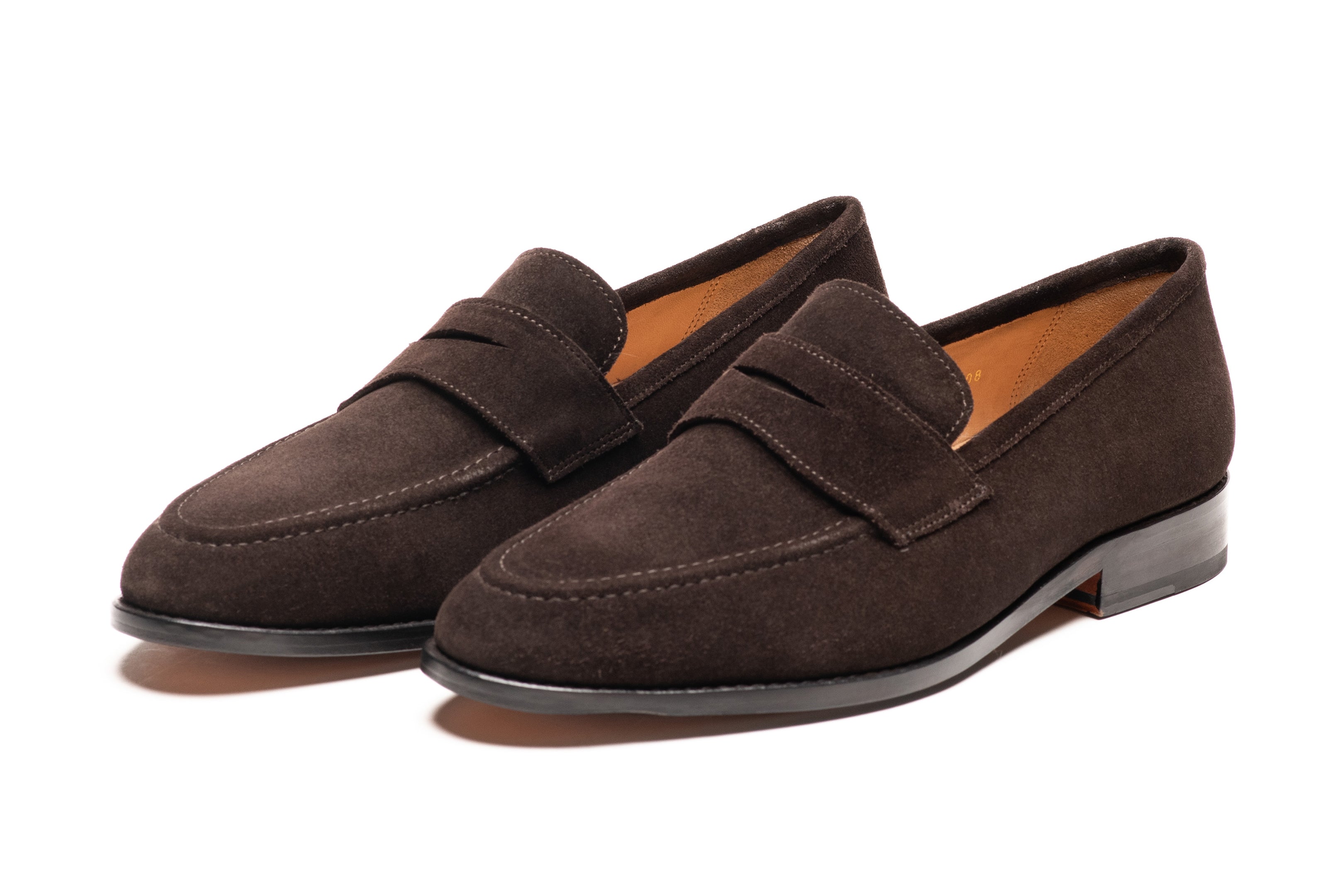 Premium Dark Brown Suede Penny Loafers for Men & Women - Comfortable Slip-On Dress Shoes for Office, Casual & Formal Occasions