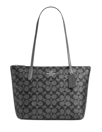 Coach Fiona Zip Tote Bag in Signature Canvas - Stylish Women's Handbag for Work, Travel & Everyday Use | Durable Designer Shoulder Bag with Zipper Closure