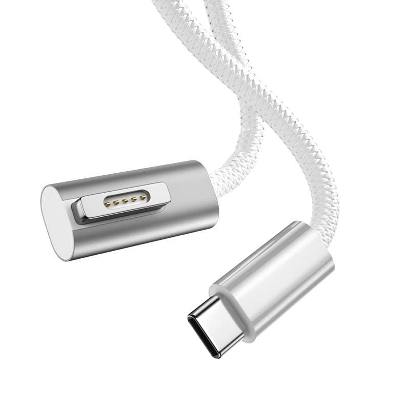Magnetic L-Tip USB C Cable 100W Fast Charging for MacBook Pro/Air - PD Power Delivery Type-C Charger Replacement - Perfect for Home, Office & Travel Charging