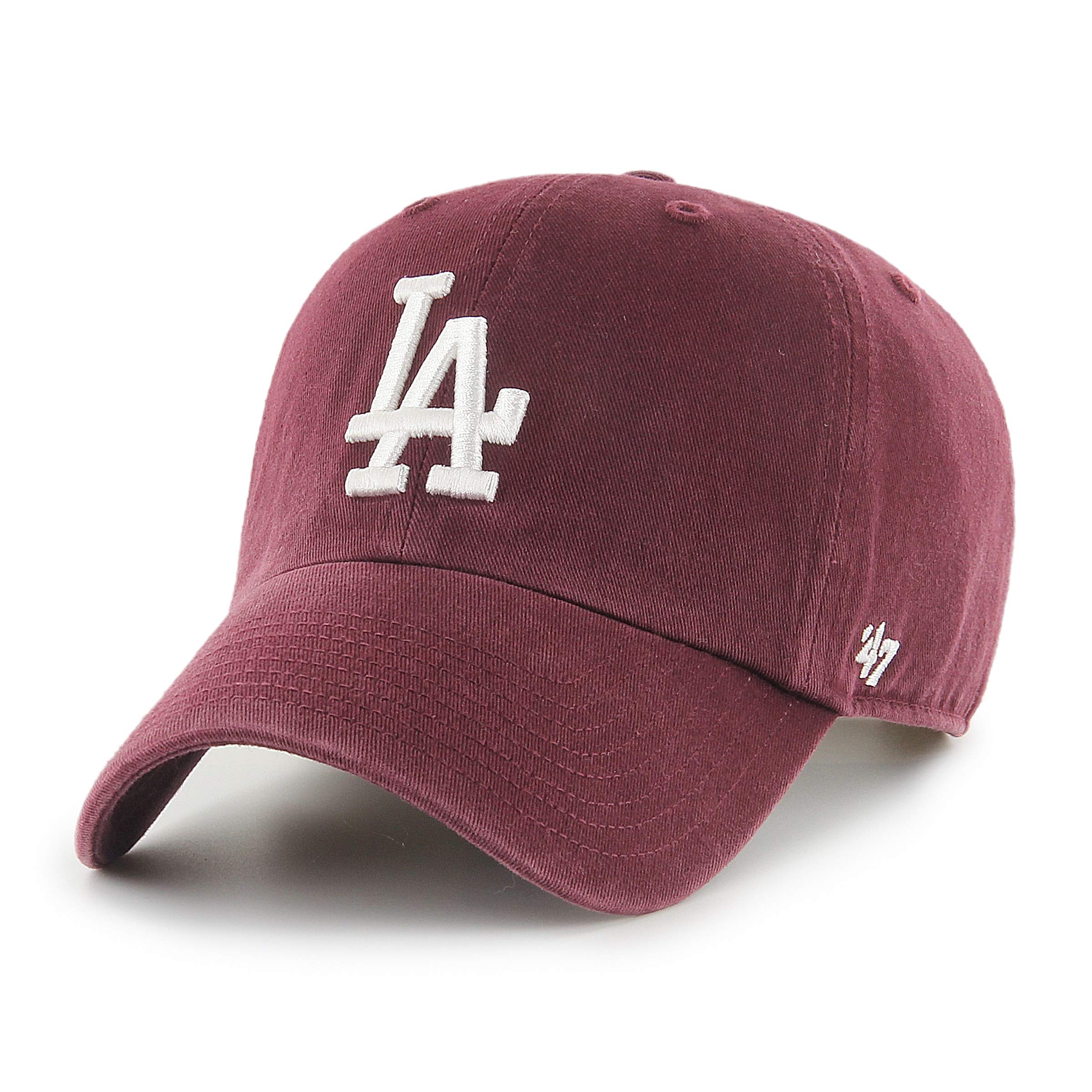 Los Angeles Dodgers MLB Baseball Cap - Adjustable Strap & Buckle, White Logo, Brown Unisex Hat for Men & Women - Perfect for Games, Outdoor Sports & Casual Wear