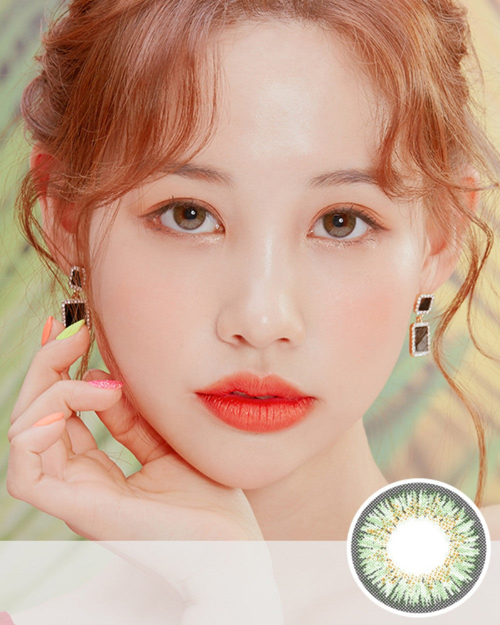 Monthly Colored Prescription Contact Lenses (2Pcs) - Green Eyes On You | Natural Eye Color Change for Cosplay, Halloween & Daily Wear