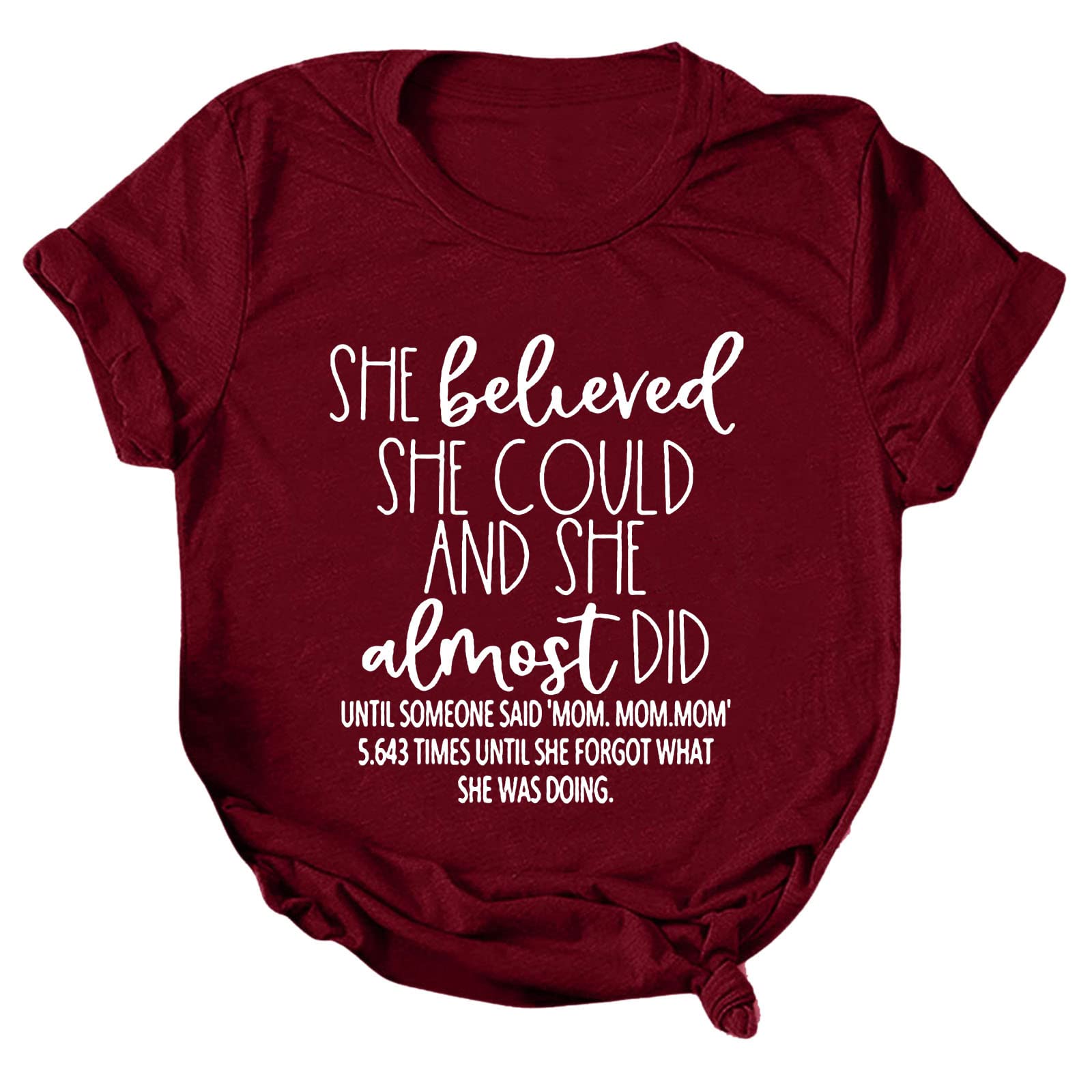 Women's Summer Casual Tops - Short Sleeve Letter Printed Fashion T-Shirt with Loose Round Neck | Perfect for Beach Outings, Weekend Wear & Summer Vacations