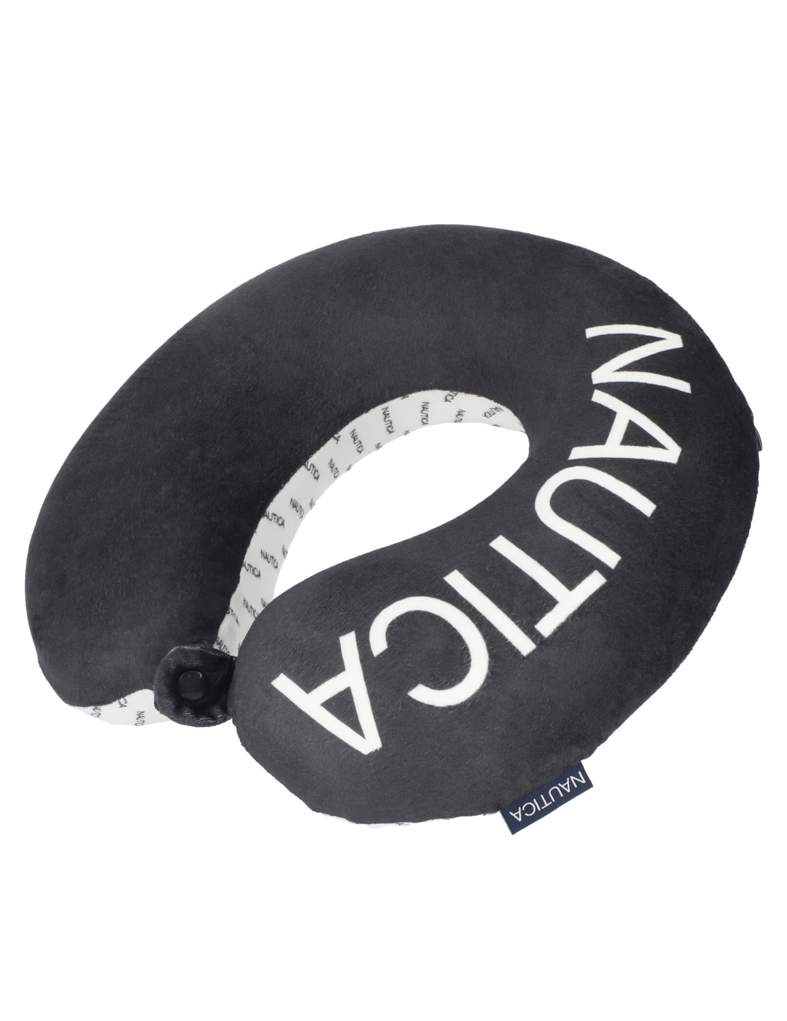 Nautica Memory Foam Travel Neck Pillow for Airplane, Car & Office - Ultra Comfortable Support for Long Flights & Road Trips