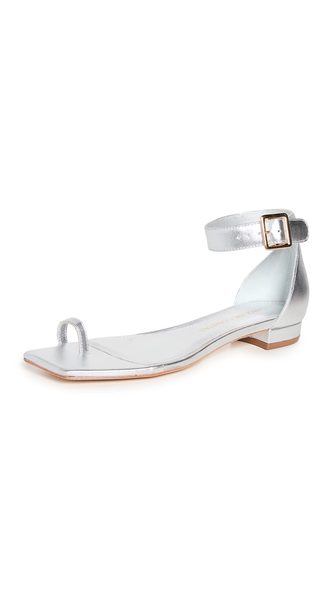 CAROLINE CONSTAS Women's Jane Sandals - Comfortable Leather Strappy Heels for Summer | Perfect for Beach Weddings, Date Nights & Vacation Outfits