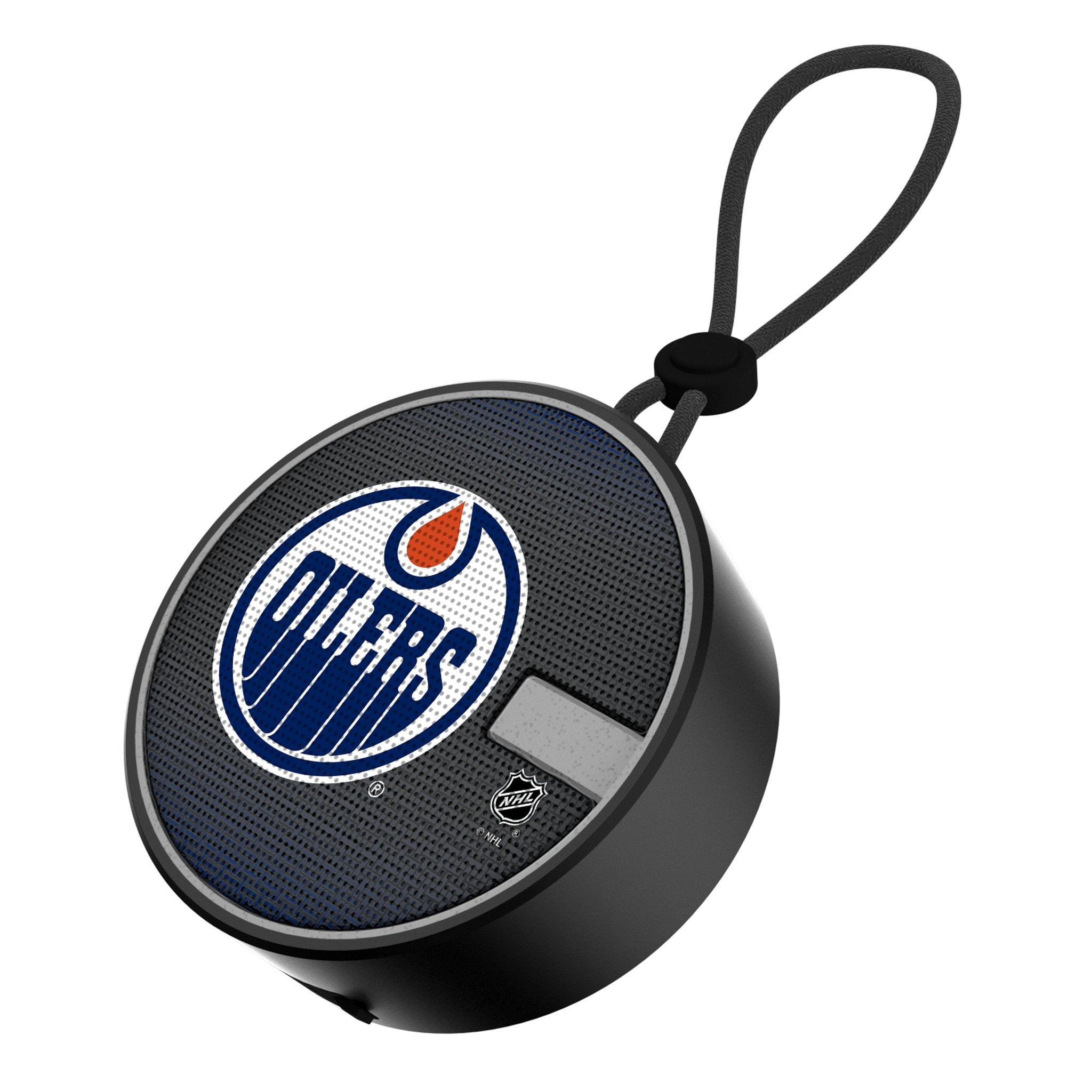 Edmonton Oilers Waterproof Bluetooth Speaker - Portable Wireless Outdoor Speaker for Pool, Beach, Camping & Shower