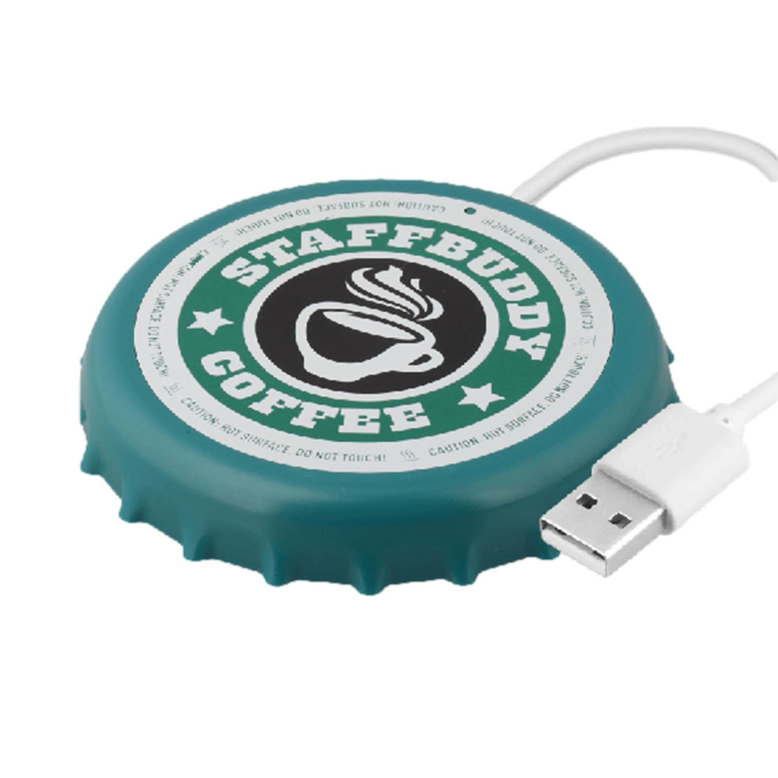 USB Coffee Mug Warmer - Electric Beverage Cup Heater & Multifunctional Heating Mat for Ceramic, Glass & Metal Mugs - Perfect for Home, Office & Desk Use