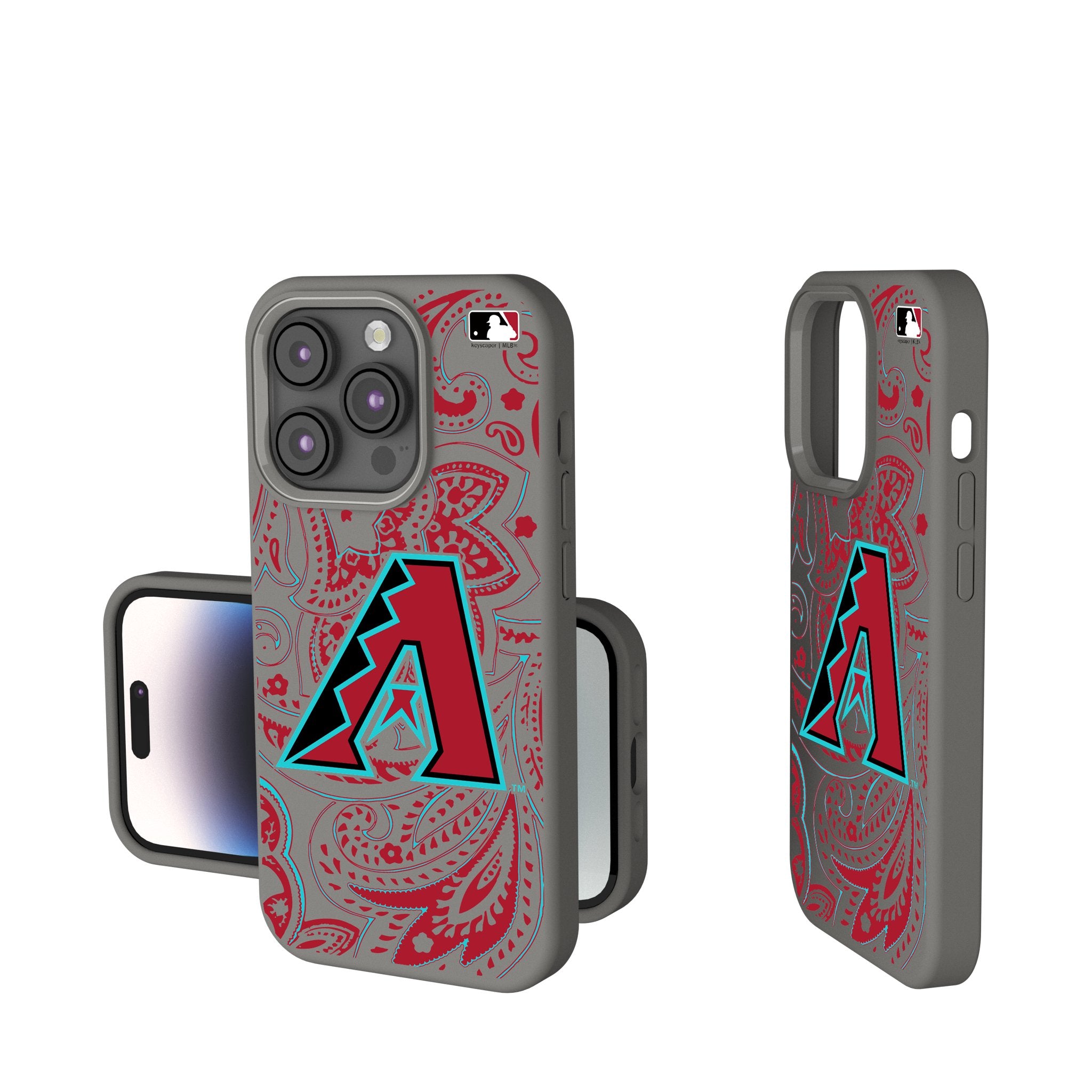 Arizona Diamondbacks Paisley Soft Touch Phone Case - Shockproof Protective Cover for iPhone & Samsung - Perfect for Baseball Fans & Game Days