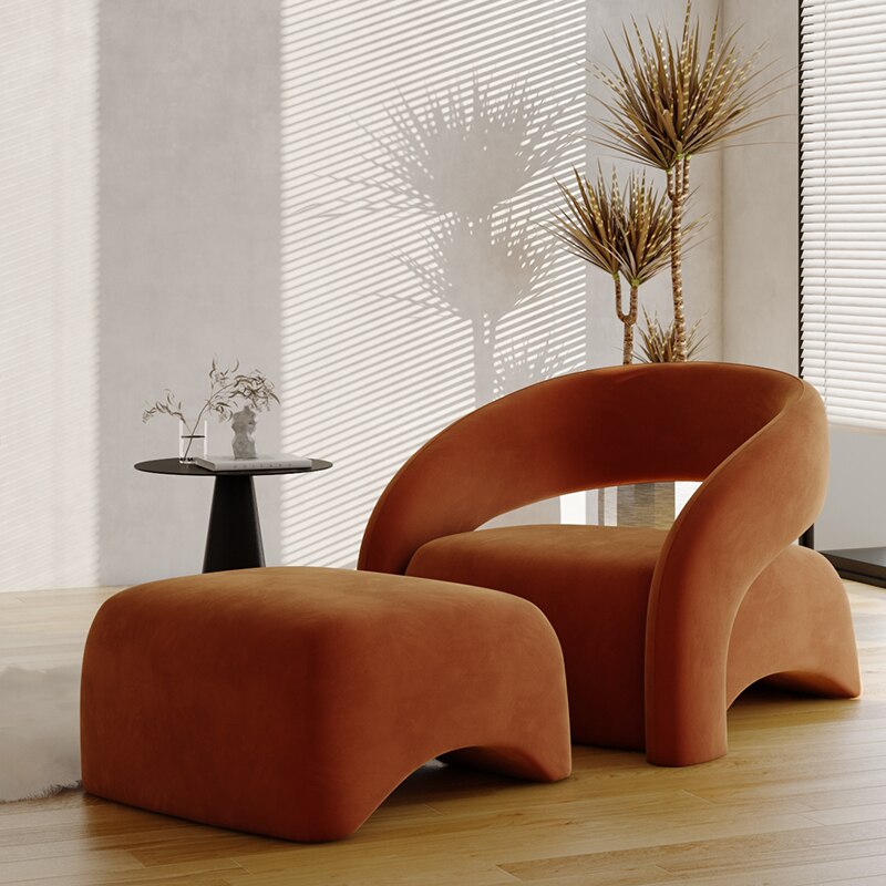 Luxury Velvet Sofa Chair - Plush Comfort for Living Room, Bedroom & Office - Modern Home Decor Accent Piece