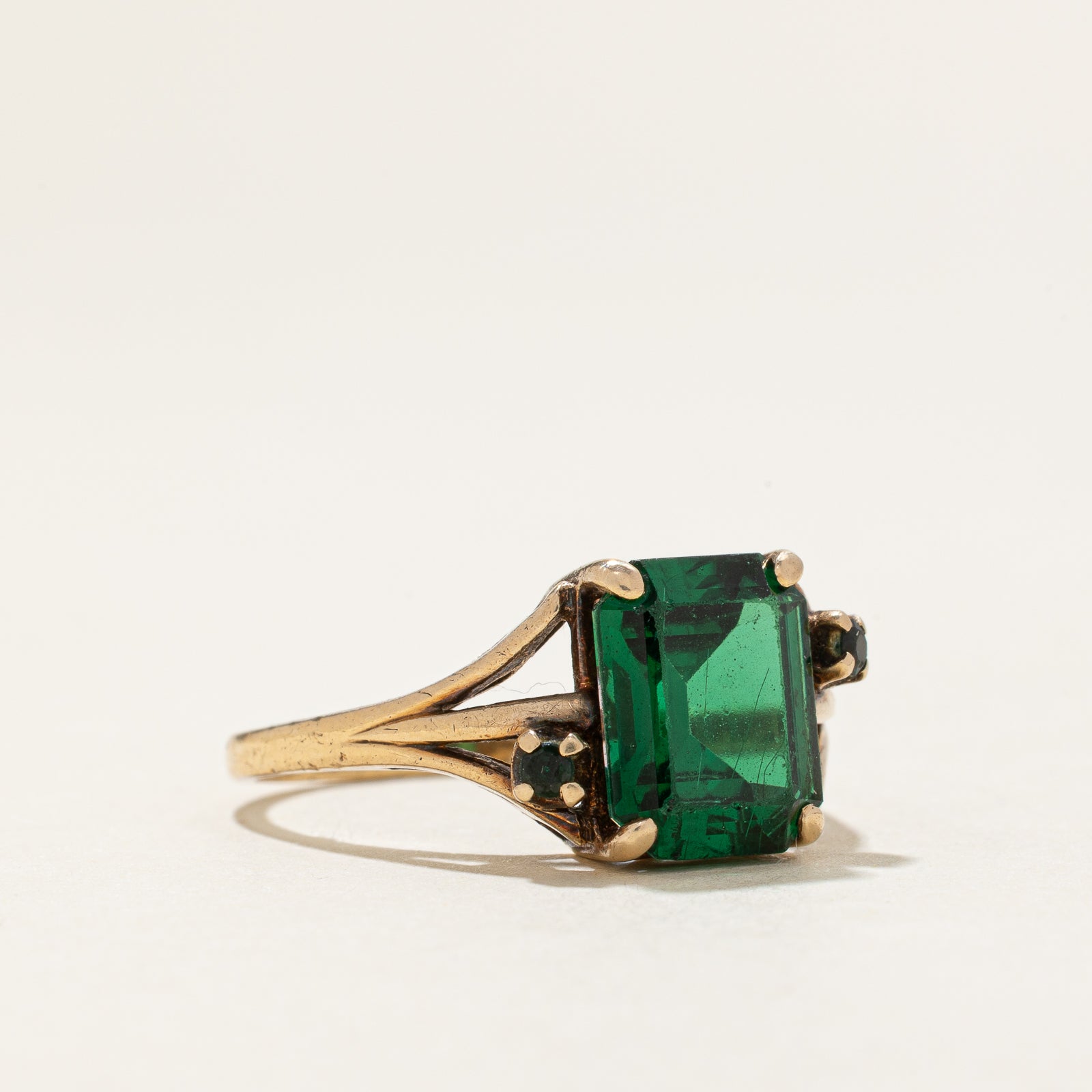 Birks' Solitaire Synthetic Spinel Ring | 3.75 Carat Total Weight | Size 6.75 | Elegant Engagement, Anniversary & Gift Jewelry for Women