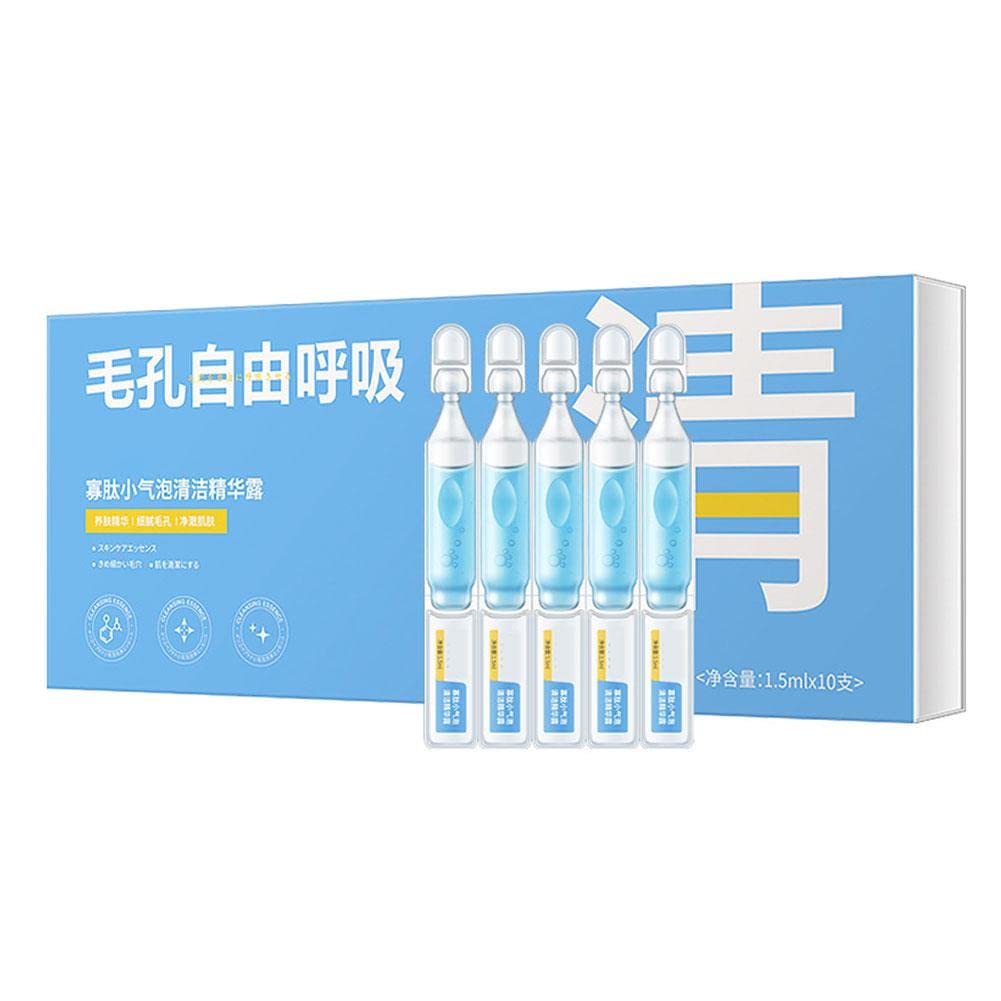 Oligopeptide Bubble Cleanser 1.5ml x10 - Deep Pore Cleansing for Glowing Skin