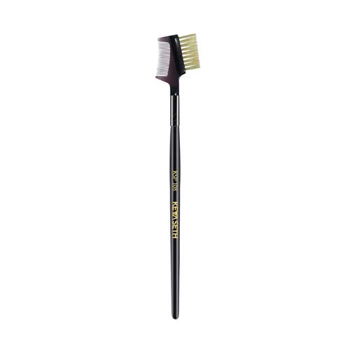 Keya Seth Professional 2-in-1 Eyebrow & Eyelash Comb Brush - Perfect for Grooming, Styling & Defining Brows & Lashes - Ideal for Makeup Artists & Home Beauty Routines