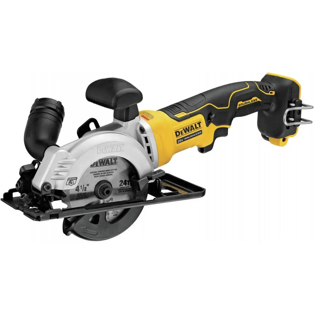 DEWALT DCS571B ATOMIC 20V MAX Brushless 4-1/2 Inch Cordless Circular Saw (Tool Only) - Perfect for Woodworking, DIY Projects, and Construction Sites