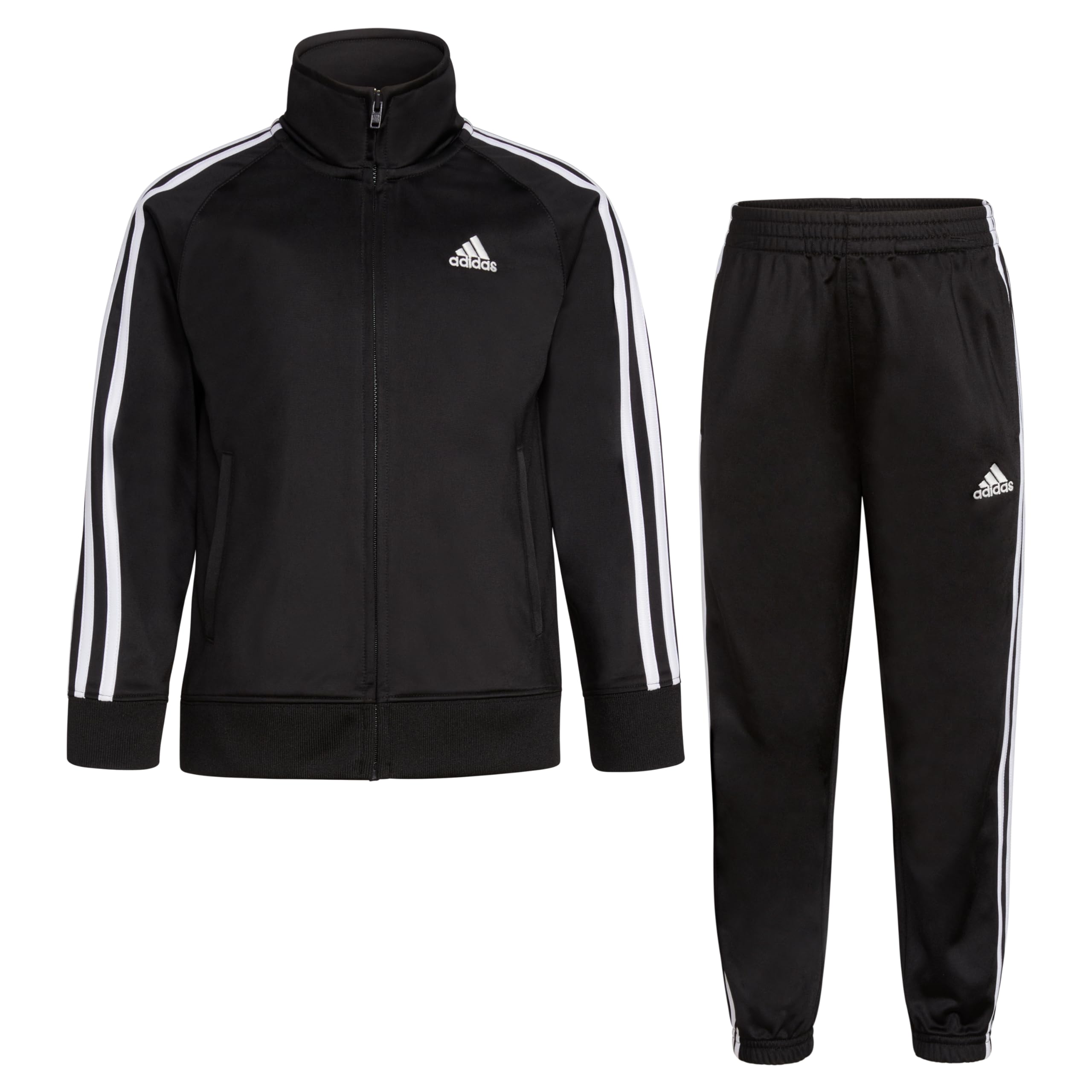Adidas Boys' Iconic Tricot Tracksuit Set - Comfortable Athletic Outfit for Kids - Perfect for School, Sports & Casual Wear