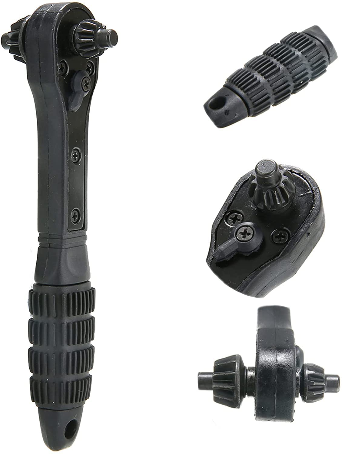 2 in 1 Drill Chuck Ratchet Wrench - Universal Power & Hammer Drill Key Tool for Drill Presses | Electric Drill Clamping Accessory (1PC) - Perfect for DIY Projects, Woodworking & Metalworking