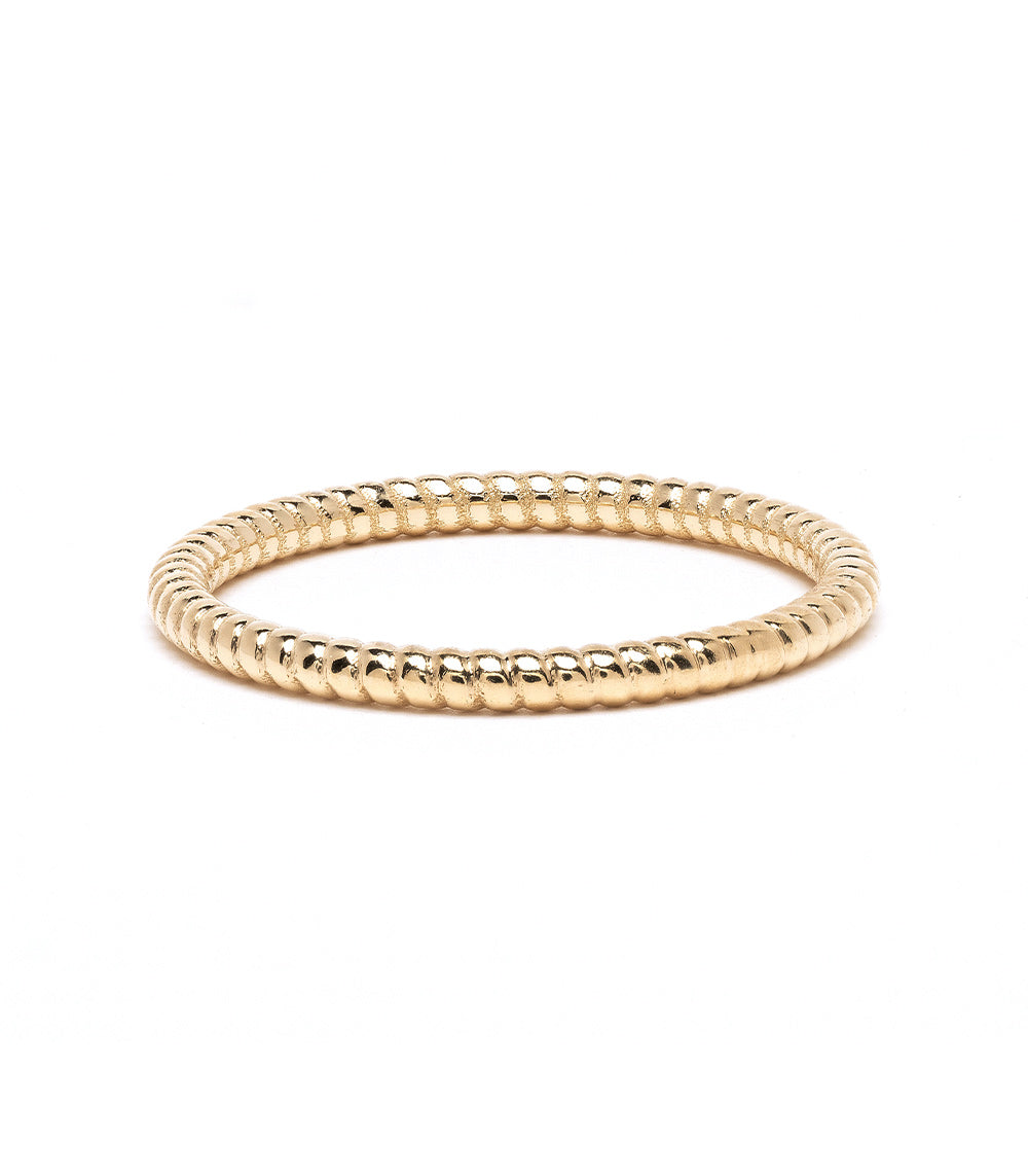 14K Gold Coil Rope Band Ring - Elegant Wedding & Engagement Jewelry for Women - Perfect for Proposals, Anniversaries & Special Occasions