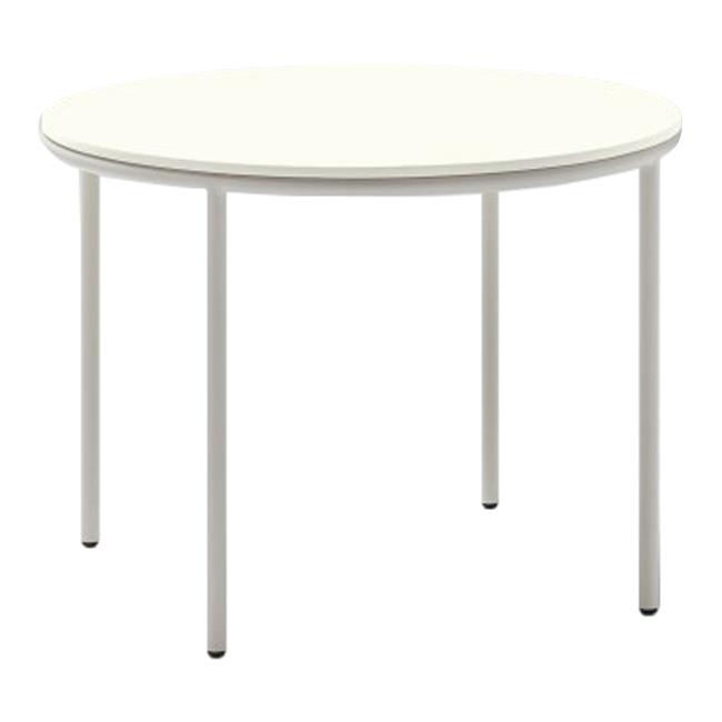 Round Outdoor Side Table for Patio, Garden, and Balcony - Durable Weather-Resistant Design for Coffee, Drinks, and Decor