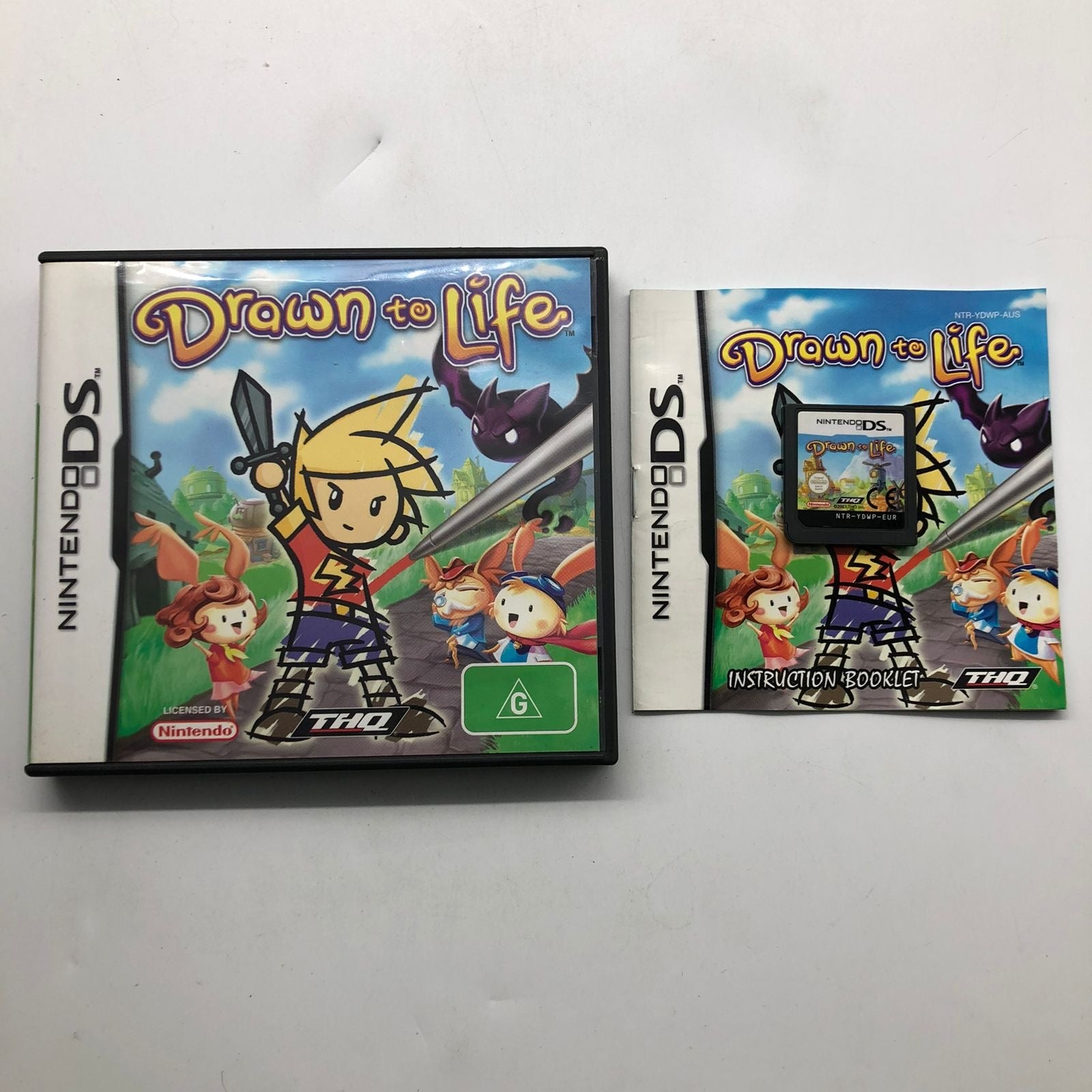 Drawn to Life Nintendo DS Game with Manual - Classic Adventure Game for Kids & Adults - Perfect for Family Game Nights & Travel Entertainment