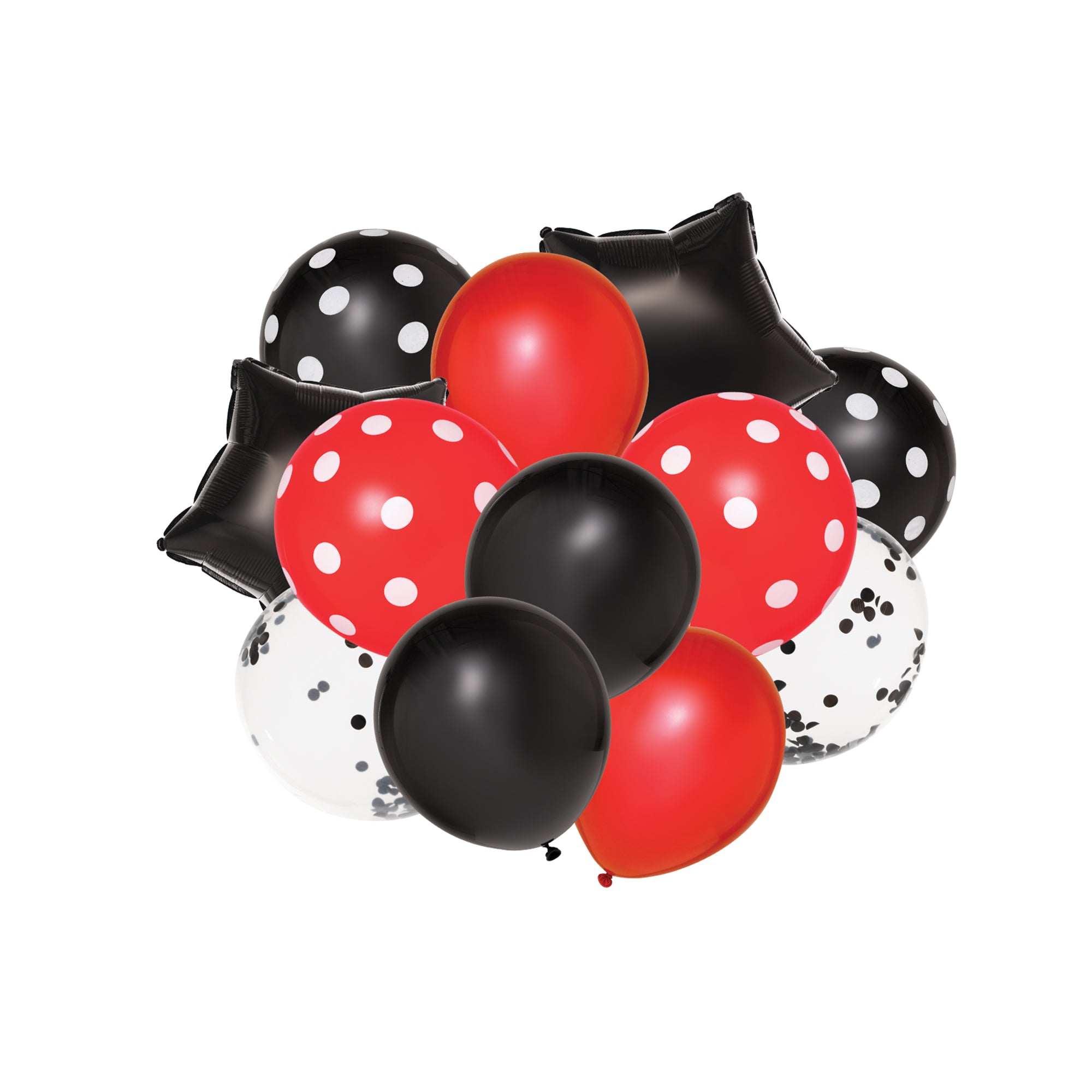 Ladybug Balloon Bouquet for Birthday Party Decorations, Baby Shower & Graduation Celebrations - Red & Black Themed Party Balloons