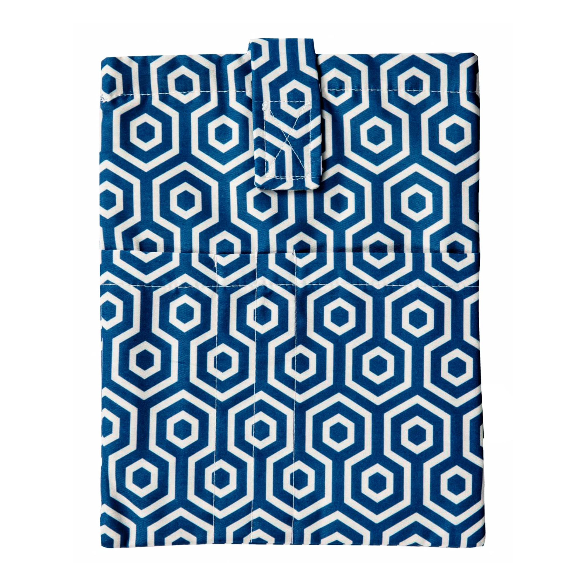 Hardcover Book Sleeve Protector for Paperbacks - Washable Fabric Book Cover 10x8 Inches - Geometric Pattern Book Lover Gift for Travel, School & Library Use