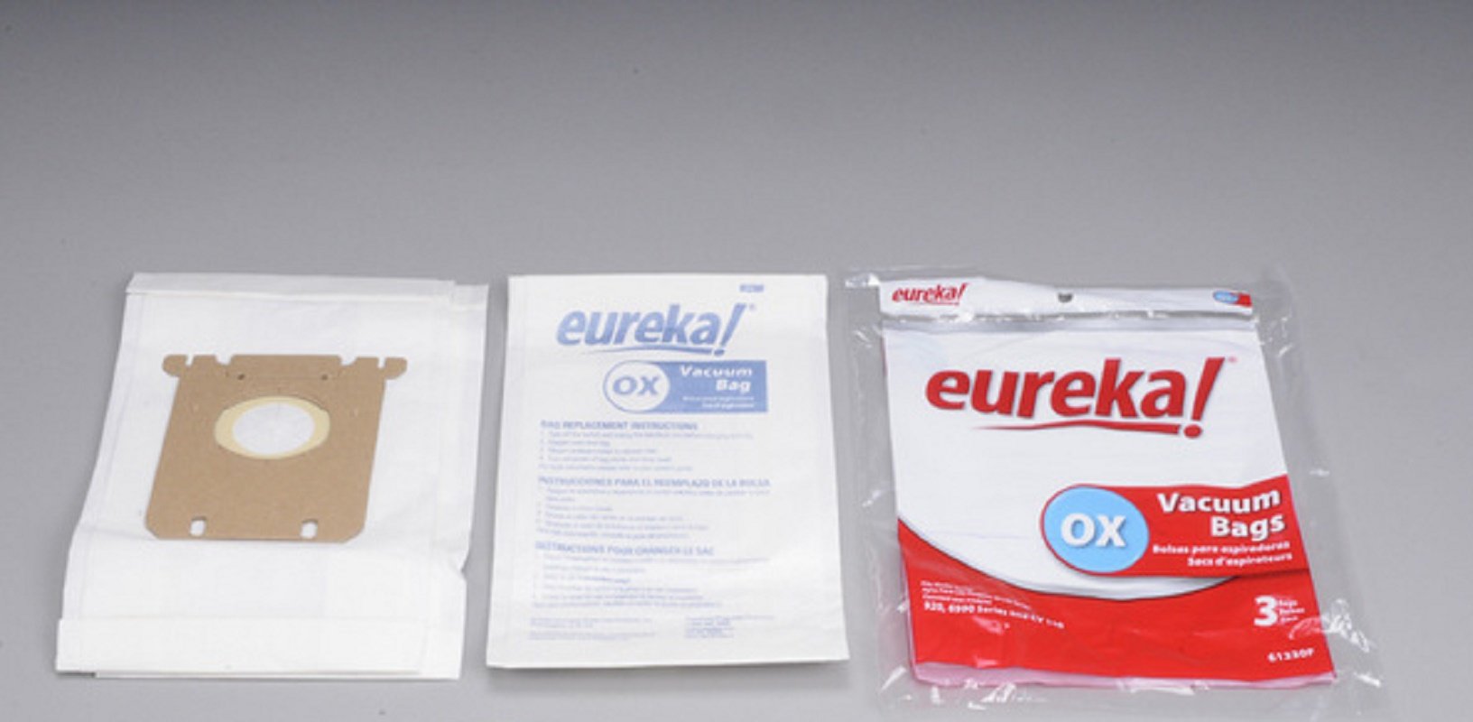 Eureka Style OX Vacuum Cleaner Bags, 3-Pack (61230F) - Compatible Replacement Bags for Eureka OX Vacuums - Perfect for Home Cleaning & Pet Hair Removal