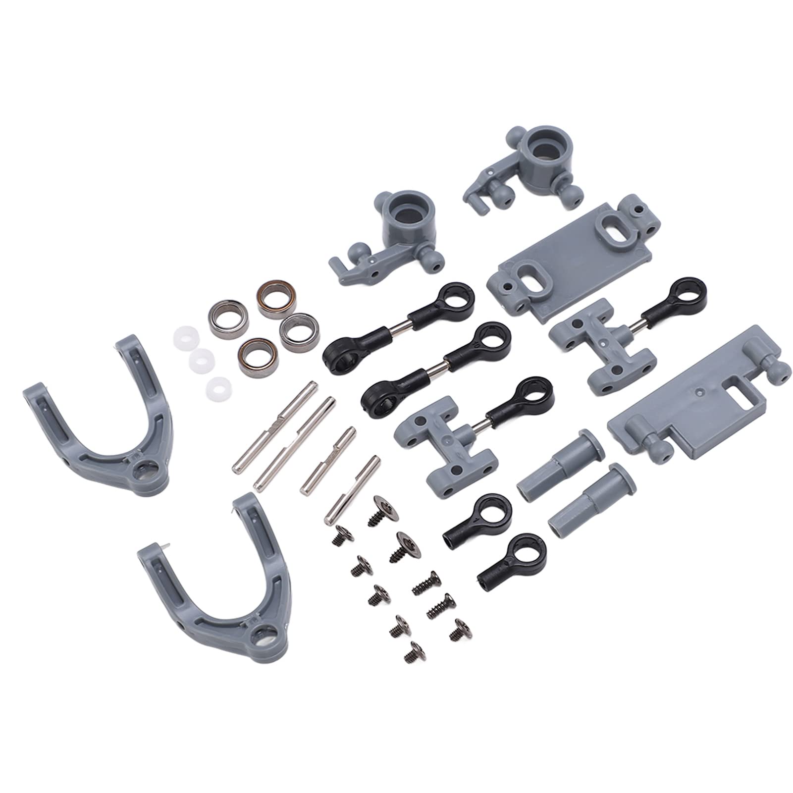WPL D12 RC Car Upper & Lower Swing Arm Set - Durable, Lightweight Gray Upgrade Parts for Enhanced Performance | Perfect for Off-Road Racing & RC Car Maintenance