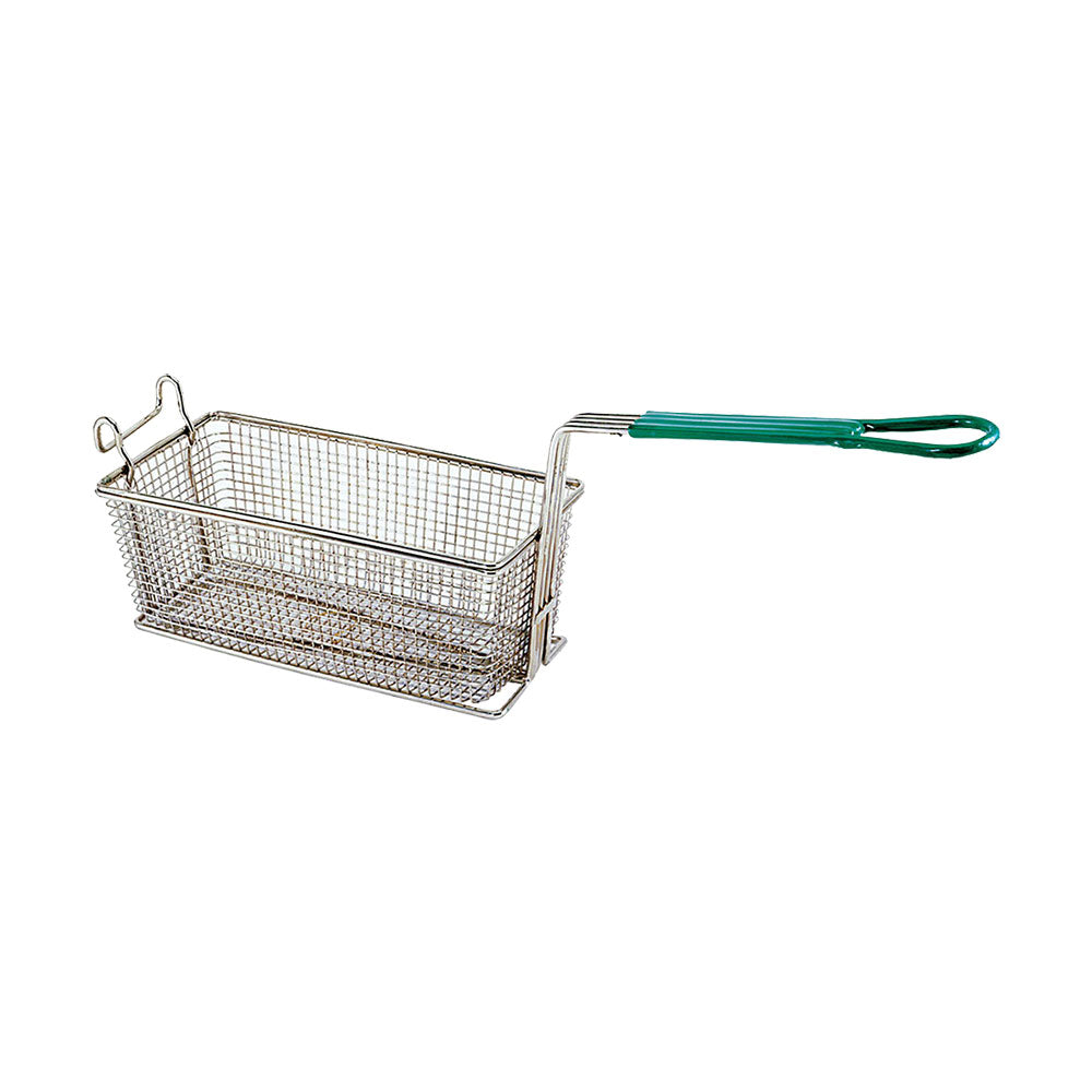 Stainless Steel Deep Fryer Basket 11 x 5 Inches - Commercial Grade Wire Mesh Basket for Frying Chicken, Fish, French Fries - Perfect for Restaurants, Food Trucks & Home Kitchens