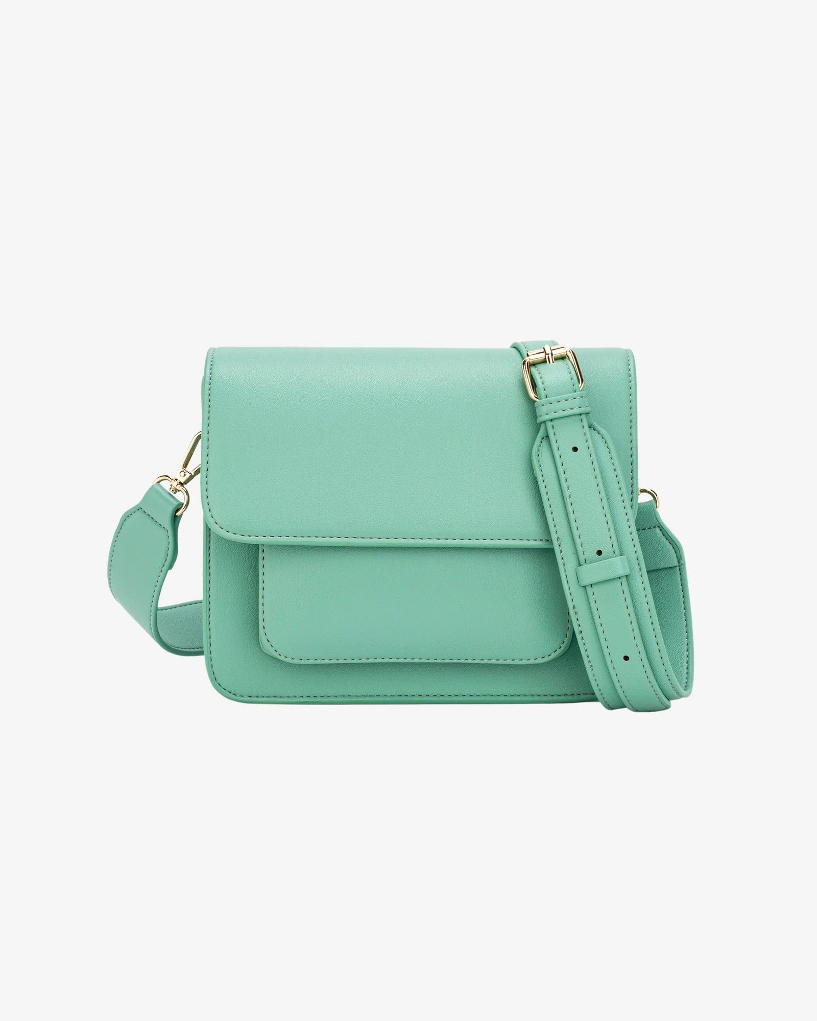 Cayman Pocket Structure Bag Mint Green - Stylish & Functional Crossbody Bag for Women - Perfect for Travel, Work & Everyday Use