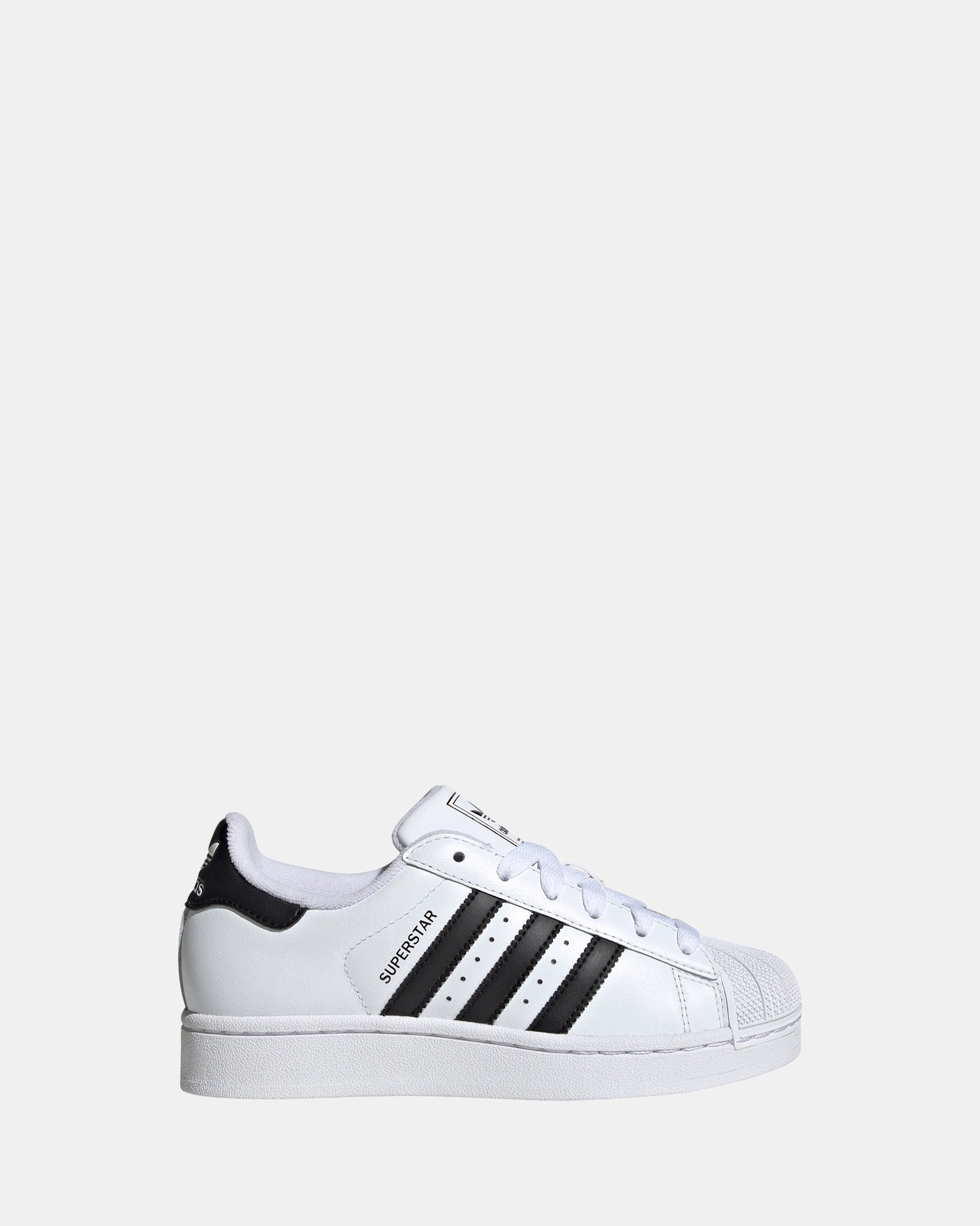 Adidas Superstar II Grade School Sneakers - White/Black - Classic Kids' Shoes for School, Casual Wear & Everyday Comfort