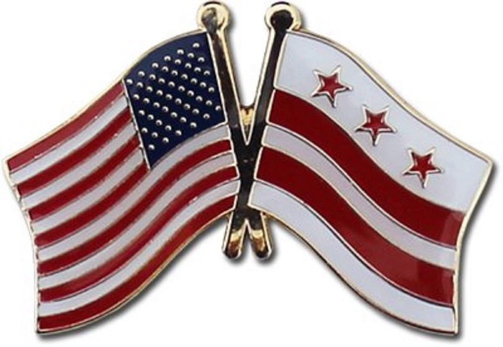50 Pack Wholesale USA Washington D.C. Flag Bike Hat Lapel Pins - Patriotic Accessories for Cycling, Hats, Backpacks & Events