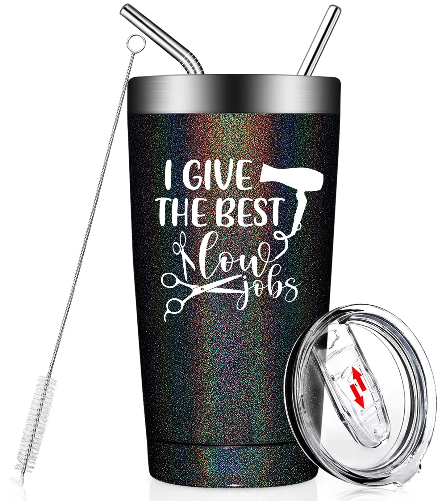 Stylish Insulated Tumbler Cup - Perfect Hairdresser Gift for Women | Unique Cosmetology Graduation, Birthday & Christmas Present for Hair Stylists | Funny & Practical Gift Idea for Salons, Spas & Beauty Professionals