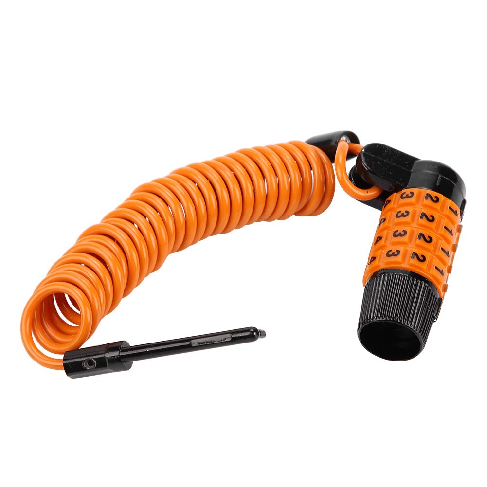 Shanrya Lightweight Bike Lock for Road Bikes & Mainstream Bicycles - Secure & Portable Orange Bicycle Lock for Commuting, Travel & Outdoor Cycling