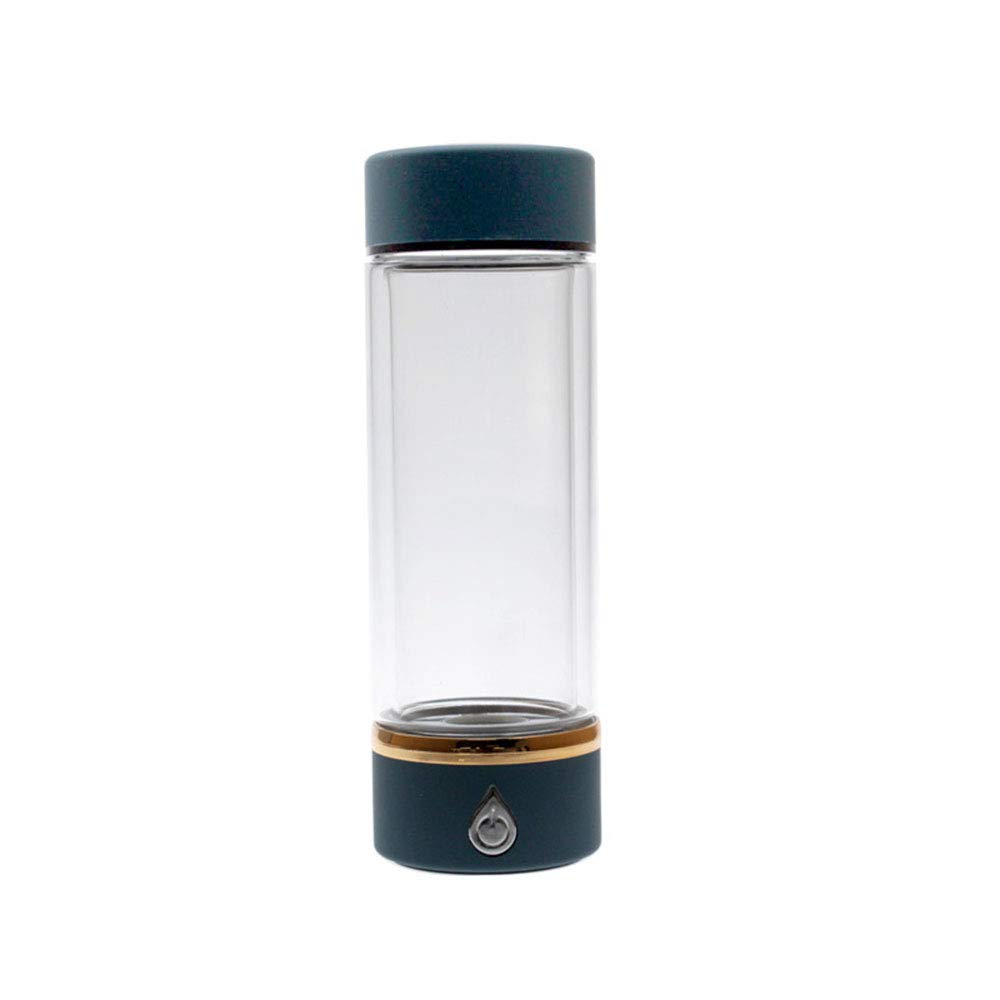 450ml Portable Hydrogen Water Bottle with SPE/PEM Membrane Technology - Alkaline Water Maker, Ozone-Free, No Residual Chlorine, USB Rechargeable - High Concentration Hydrogen Water Generator for Travel, Gym & Daily Hydration