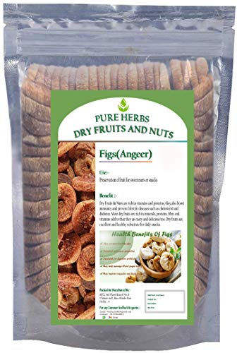 Organic Dried Figs (Angeer) - 50g | Healthy Natural Snack for Weight Loss, Digestion & Energy Boost | Perfect for Breakfast, Trail Mix & Healthy Desserts