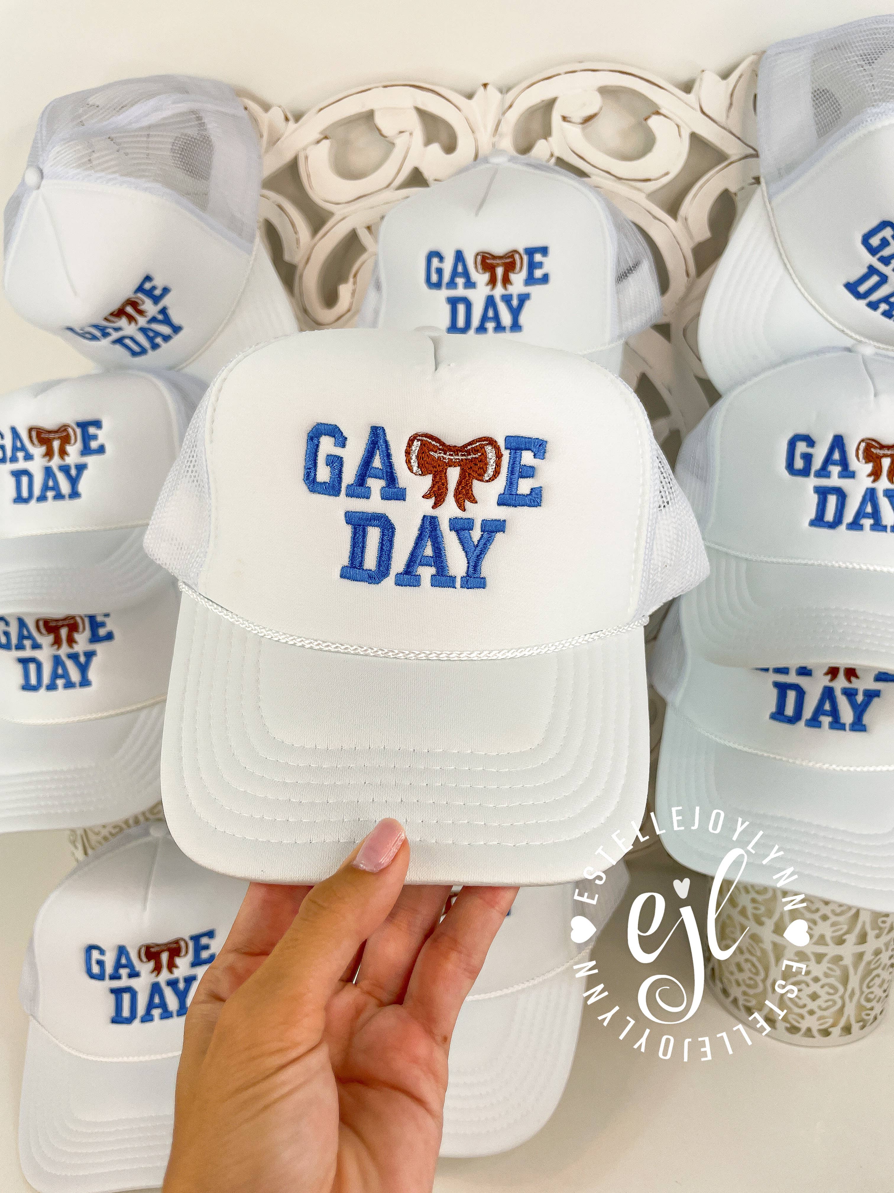 EstelleJoyLynn TCU Horned Frogs Football Trucker Hat - White & Purple Adjustable Snapback Cap for Game Day, Tailgating & College Sports Fans