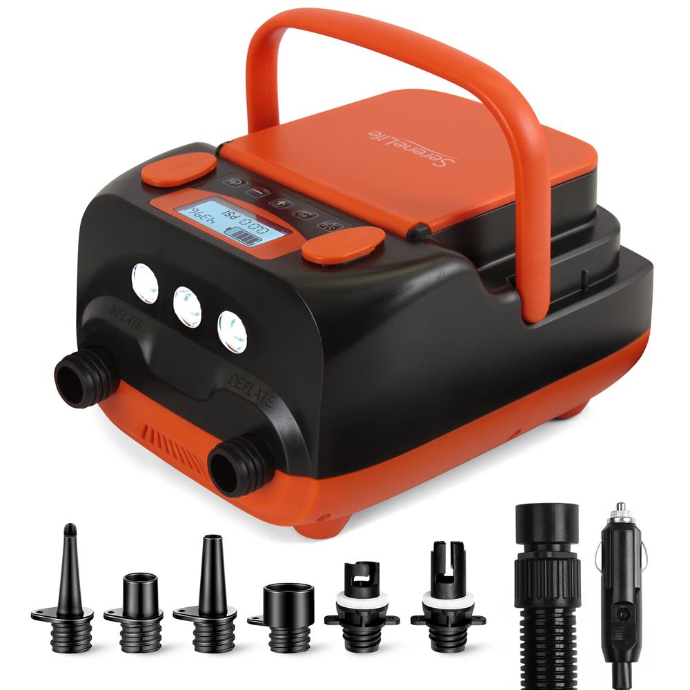 Portable SUP Air Pump - Electric Inflator & Deflator for Stand Up Paddle Boards - Fast Inflation for Beach, Pool & Water Sports Accessories
