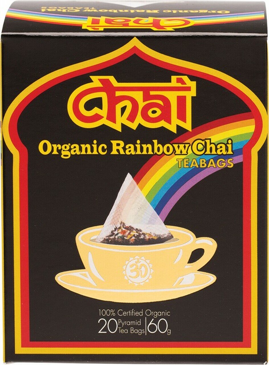 Organic Chai Tea Bags - Premium Rainbow Spiced Tea Blend for Relaxation & Energy Boost - Perfect for Morning Brews, Afternoon Pick-Me-Ups & Cozy Evenings
