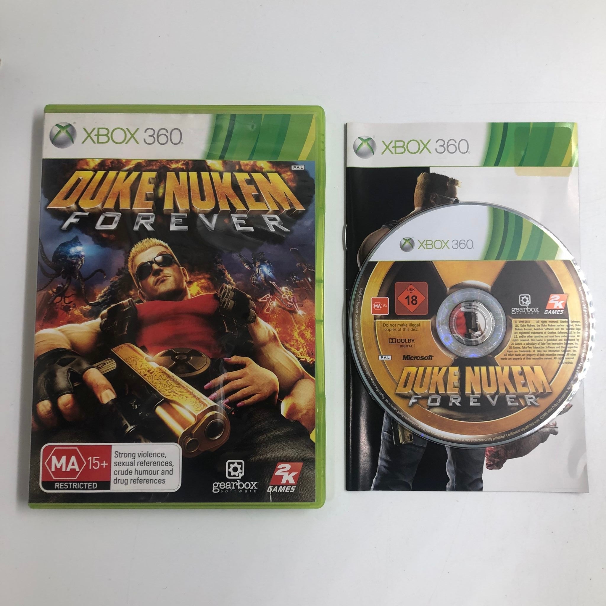 Duke Nukem Forever Xbox 360 Video Game with Manual - PAL Version | Action Shooter Game for Xbox 360 Console | Perfect for Gaming Enthusiasts & Collectors