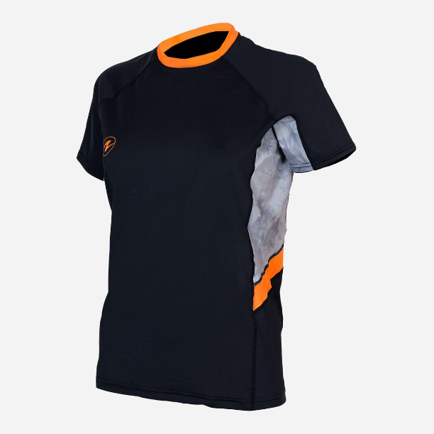 Aqualung Women's Loose Fit Short Sleeve Rashguard UPF 50+ Sun Protection Swim Shirt for Surfing, Swimming & Beach Activities