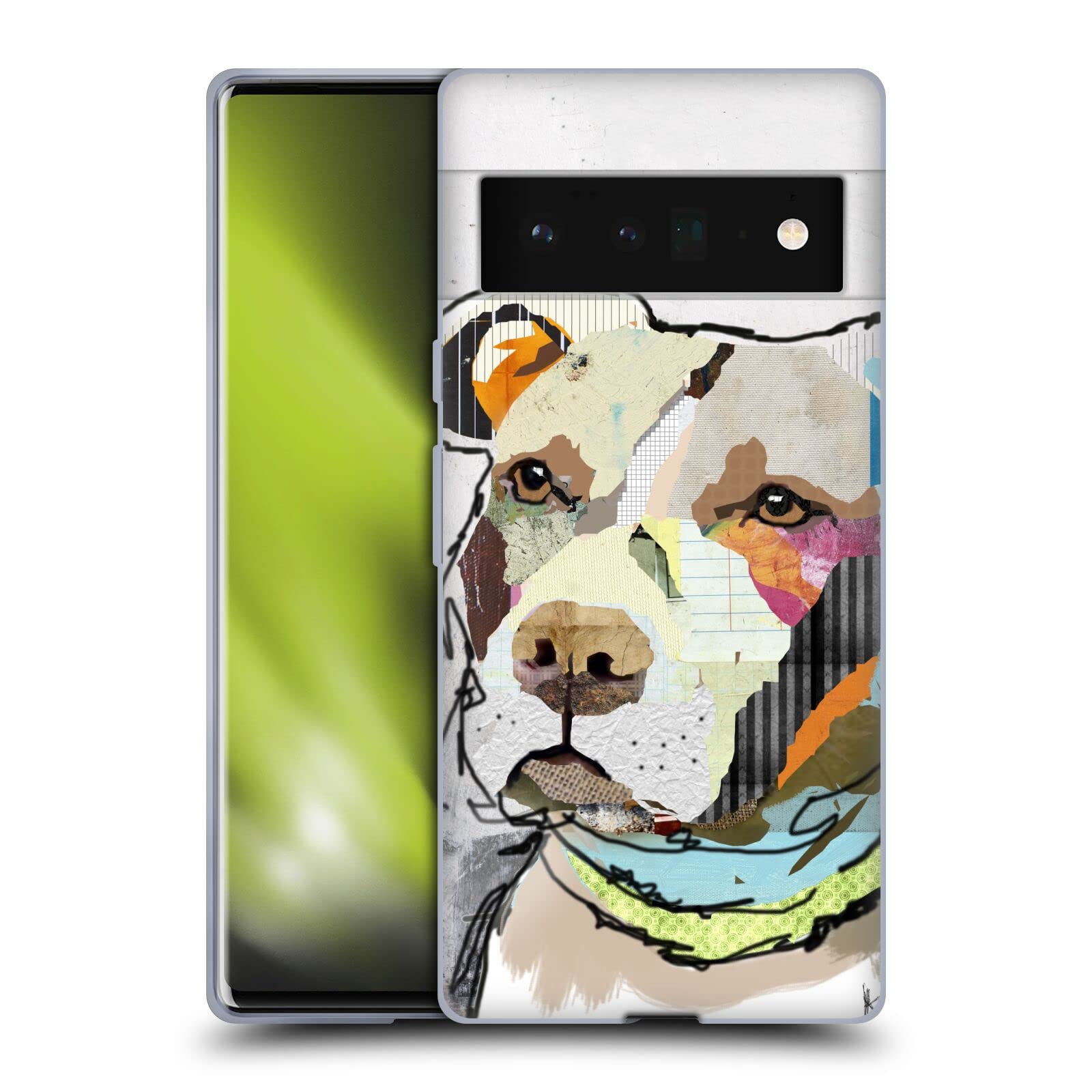 Michel Keck Pit Bull Dogs Google Pixel 6 Pro Case - Soft Gel Cover for Daily Protection