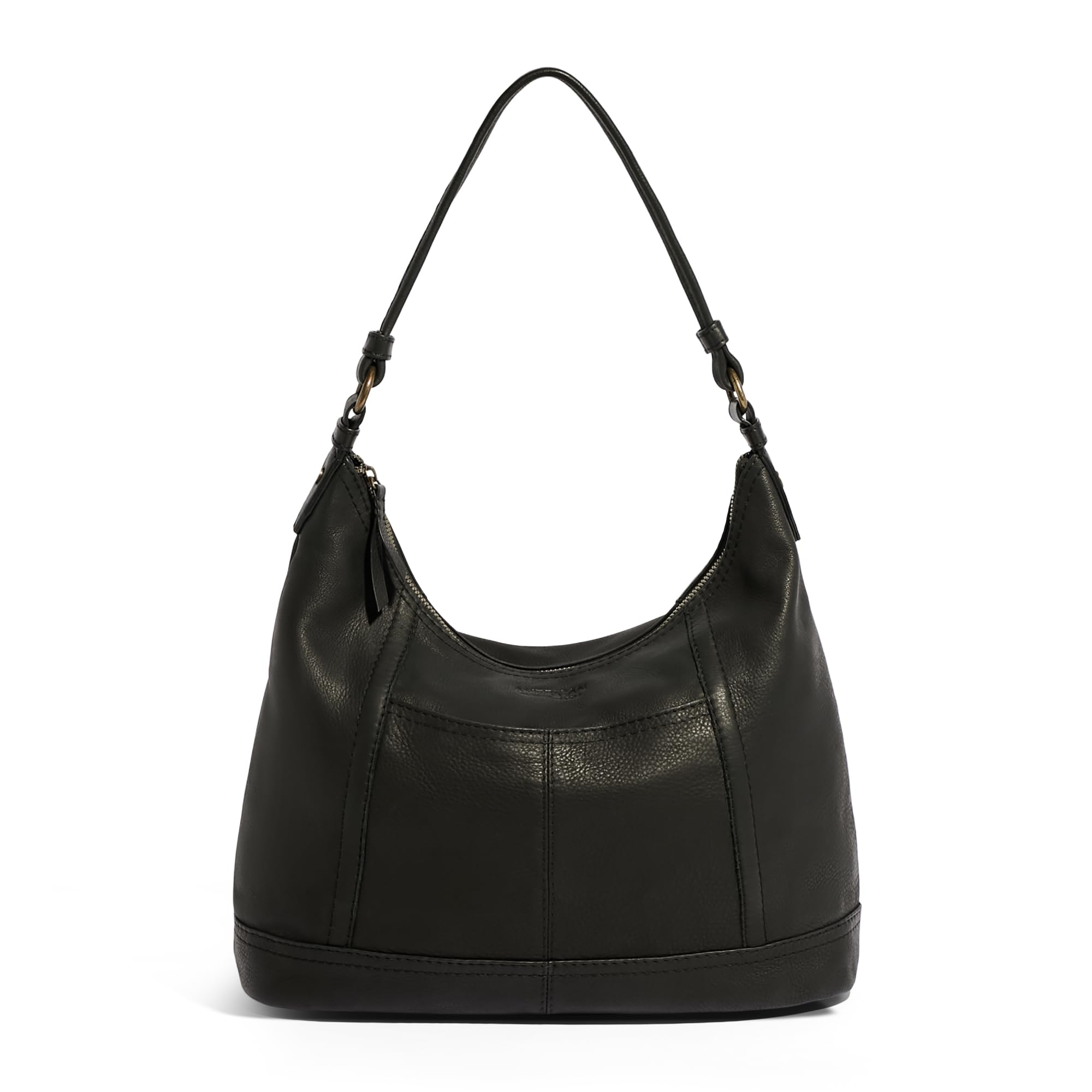 American Leather Hudson Hobo Shoulder Bag for Women - Soft Genuine Leather Purse with Zippered Compartments & Slip Pockets - Perfect for Work, Travel & Everyday Use