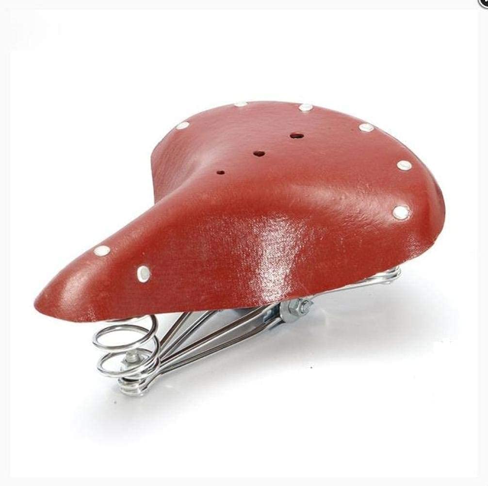 Premium Memory Foam Bike Seat Cushion for Men & Women - Waterproof Comfortable Bicycle Saddle with Retro Leather Design - Ideal for Long Rides, Commuting & Outdoor Cycling Adventures